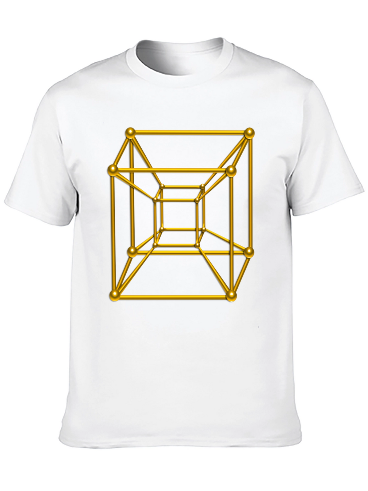 Geometric Cube T-Shirt - Black Graphic Tee