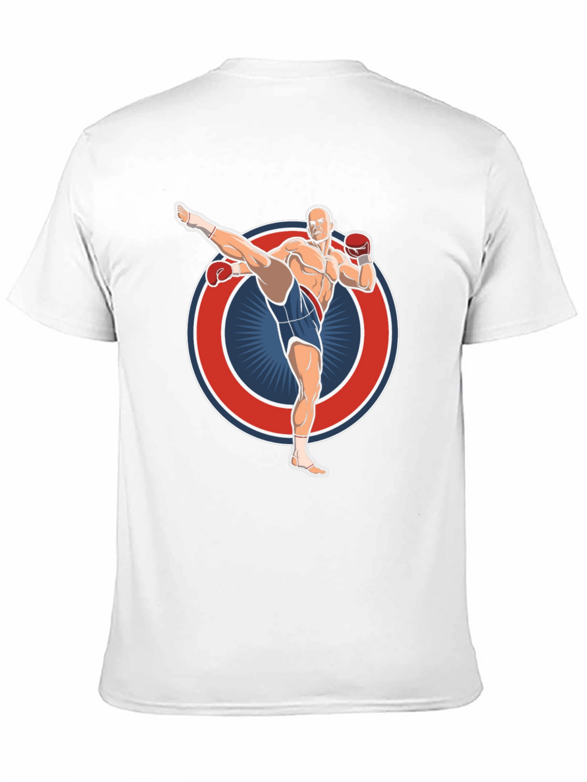 Kickboxing Graphic Tee - Black Cotton T-Shirt