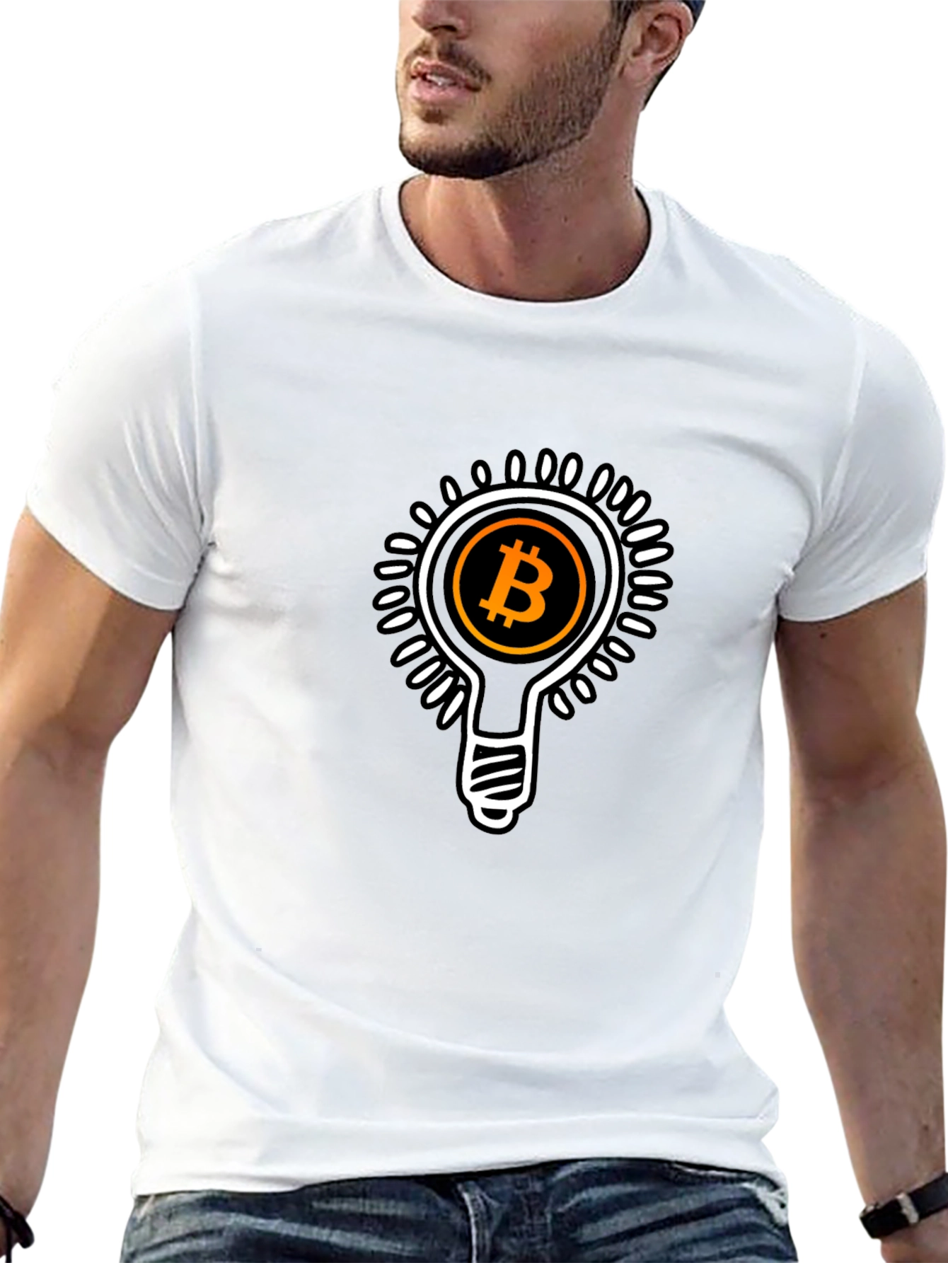 Bitcoin Idea Mens Black T-Shirt