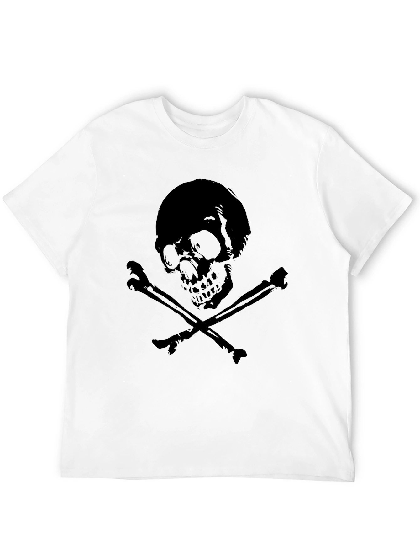 Skull & Crossbones Graphic Tee - Mens Black T-Shirt