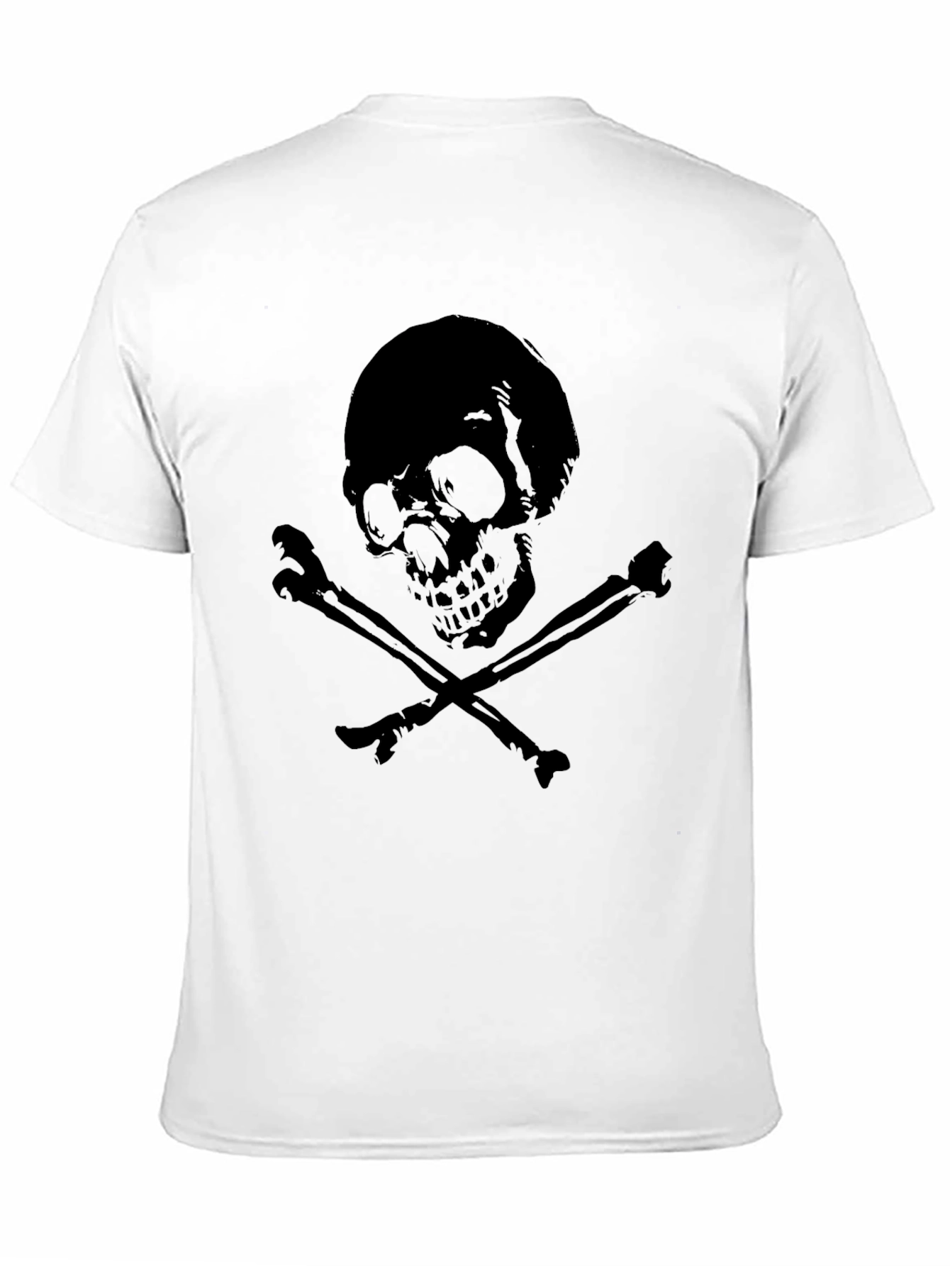 Skull & Crossbones Graphic Tee - Mens Black T-Shirt