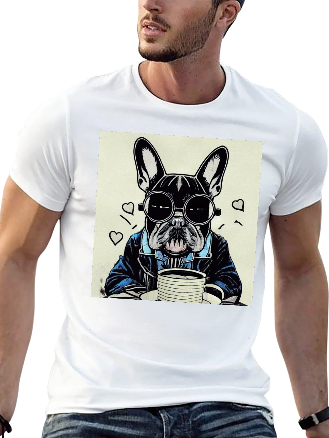 Cool French Bulldog Graphic T-Shirt