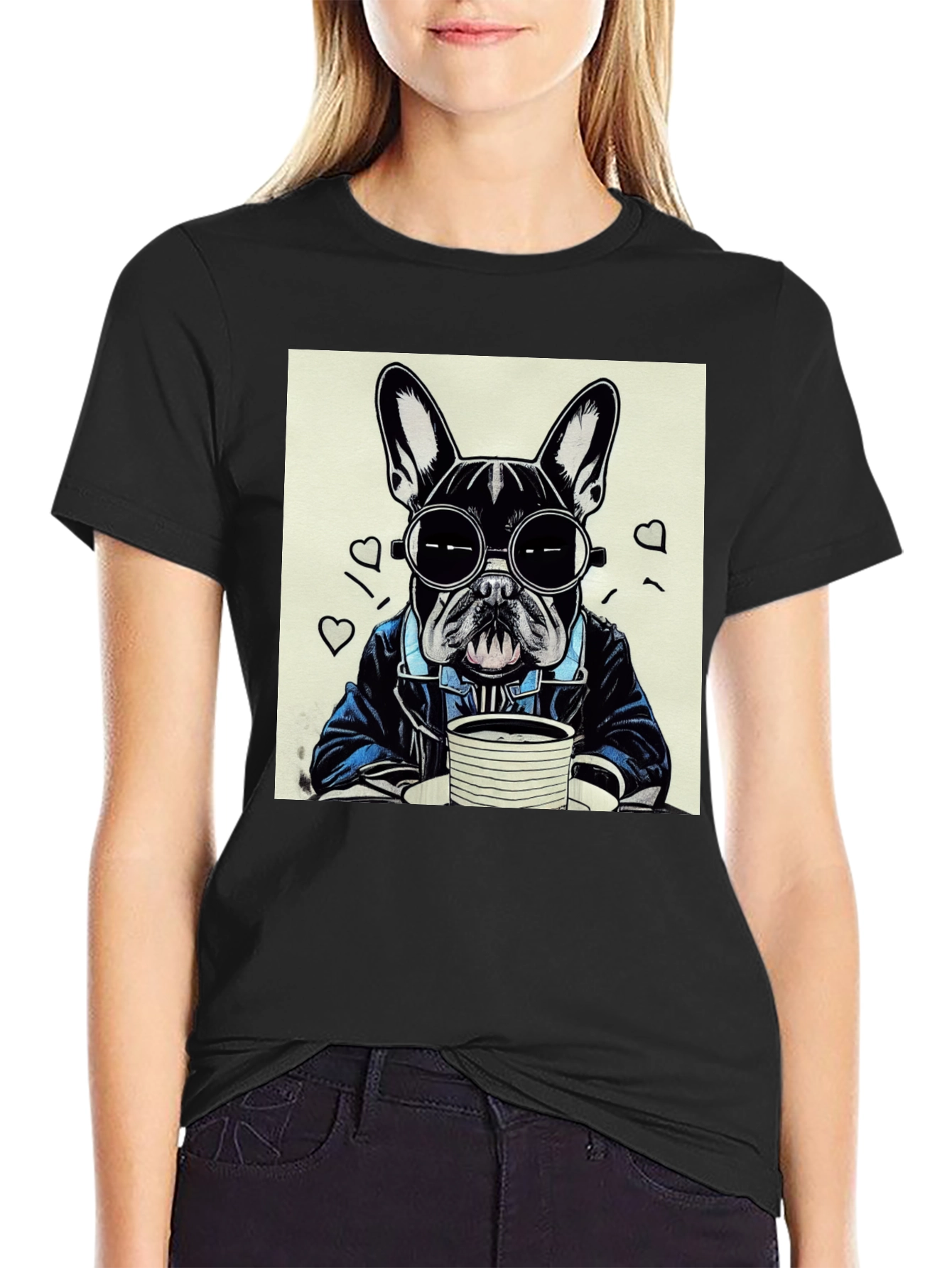 Cool French Bulldog Graphic T-Shirt