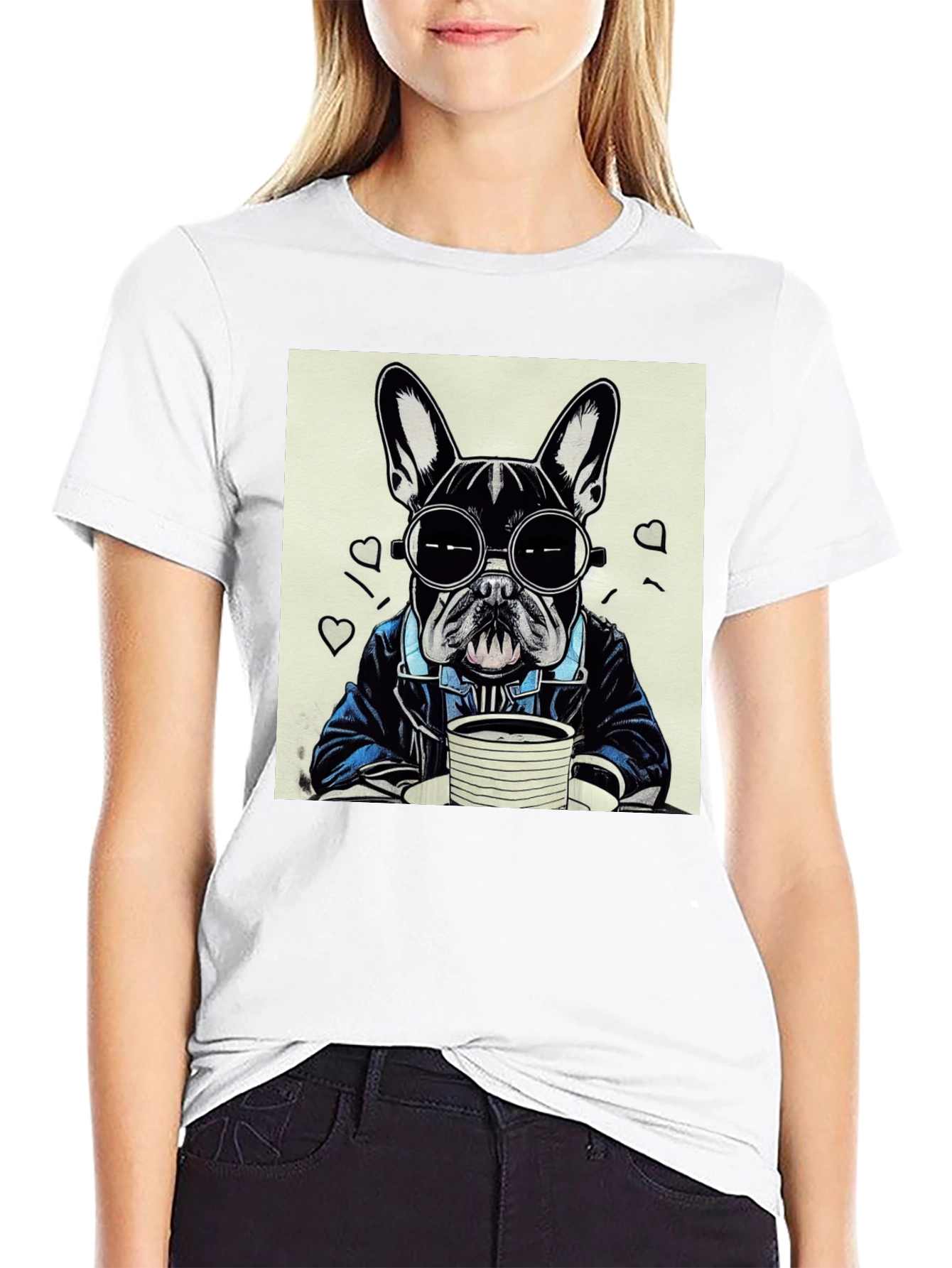 Cool French Bulldog Graphic T-Shirt