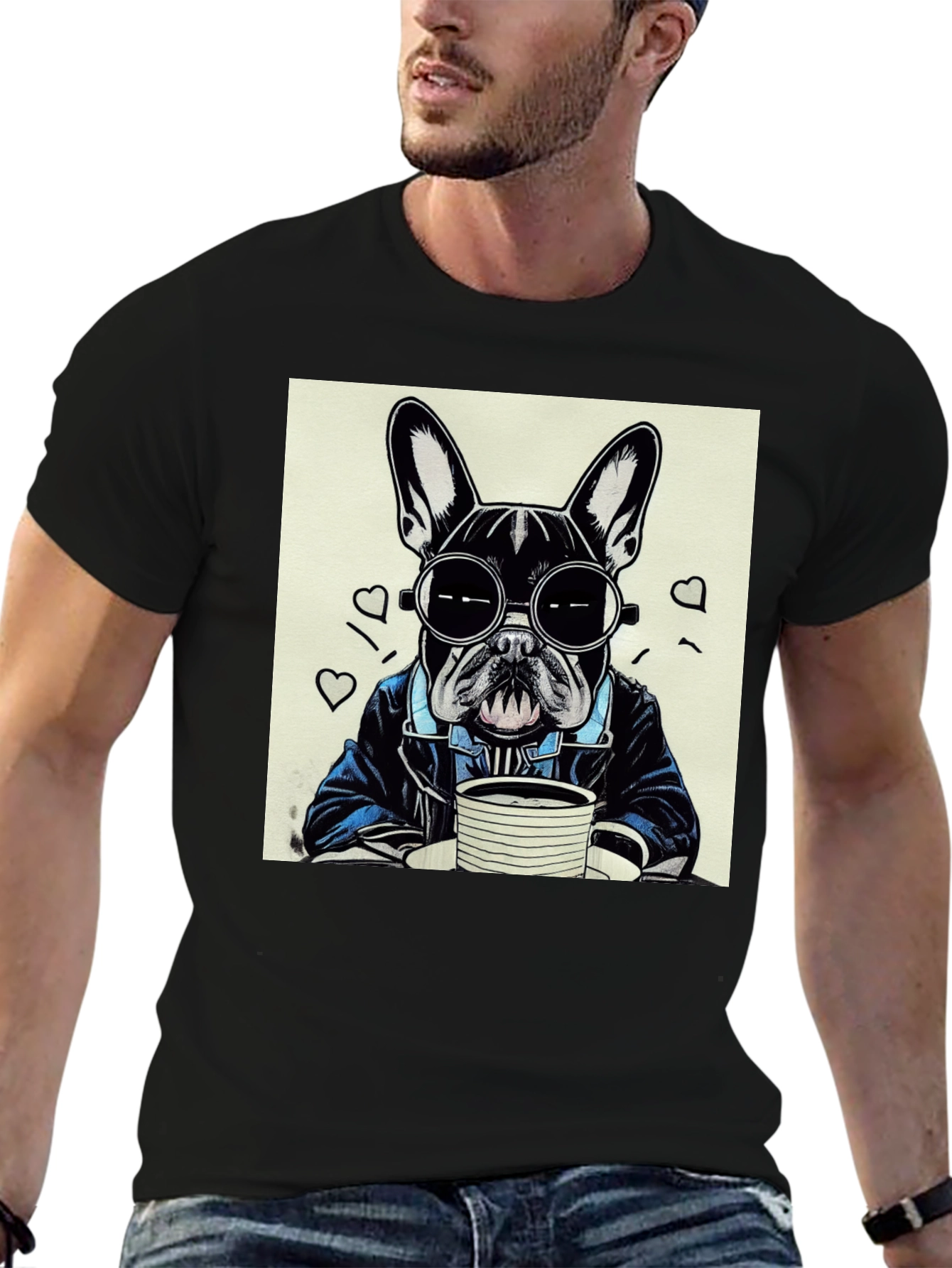 Cool French Bulldog Graphic T-Shirt