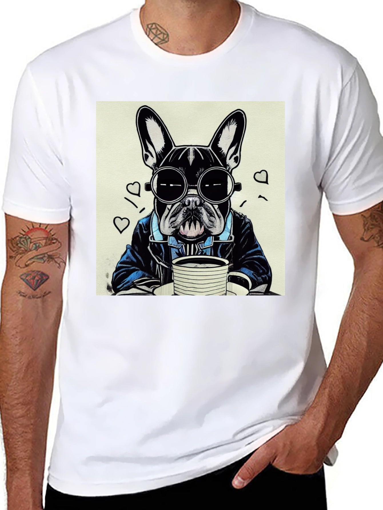 Cool French Bulldog Graphic T-Shirt