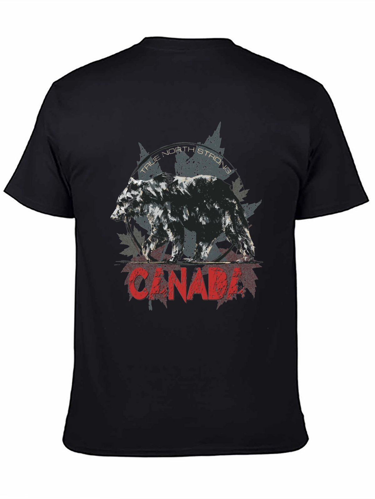 Canada Bear Graphic Tee - True North Strong