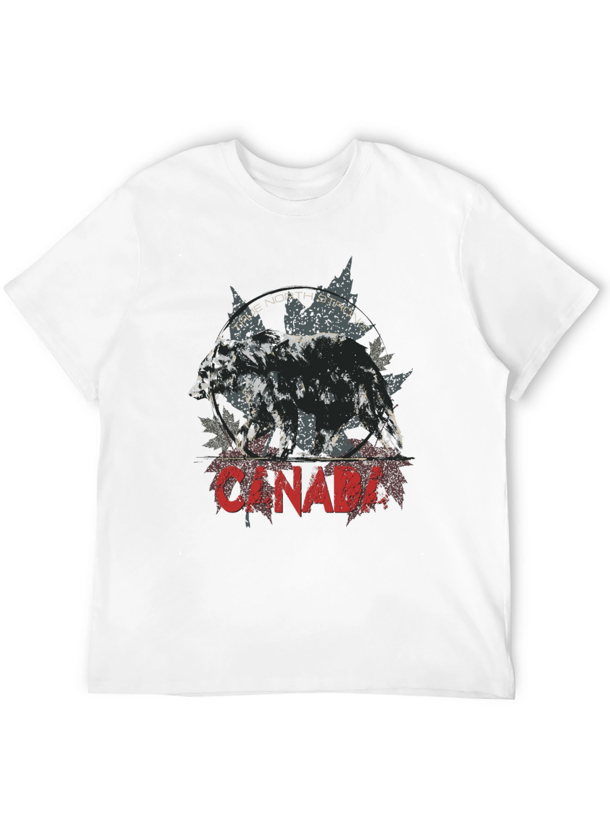 Canada Bear Graphic Tee - True North Strong
