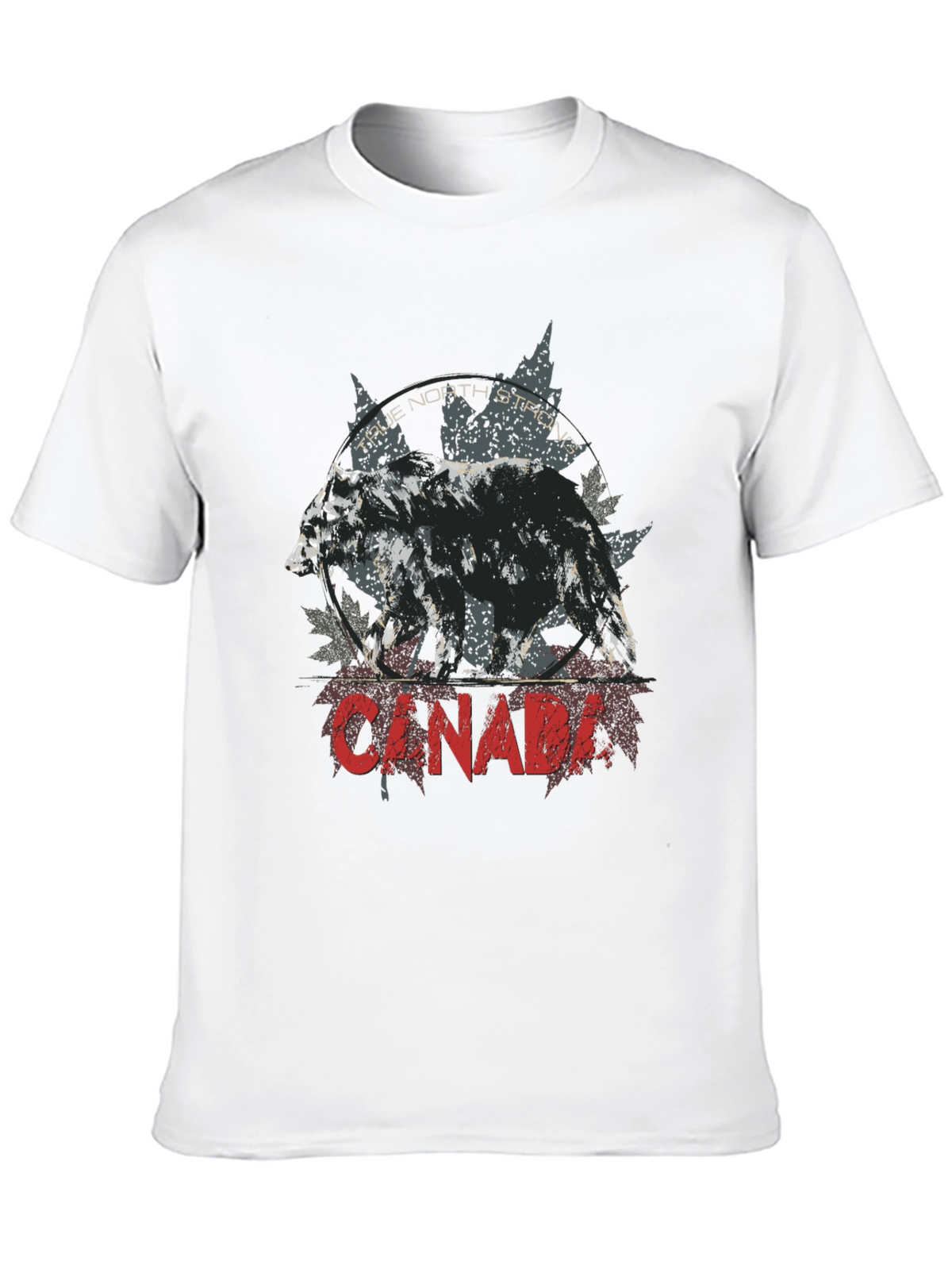Canada Bear Graphic Tee - True North Strong