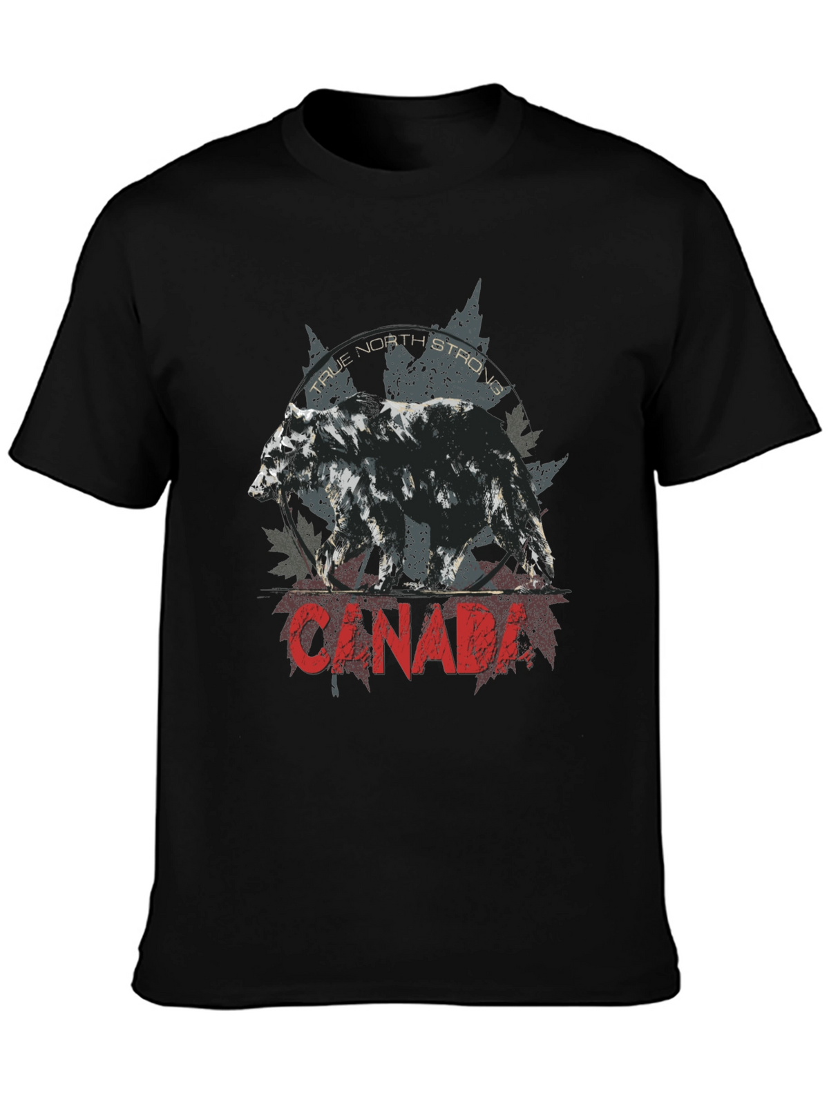 Canada Bear Graphic Tee - True North Strong