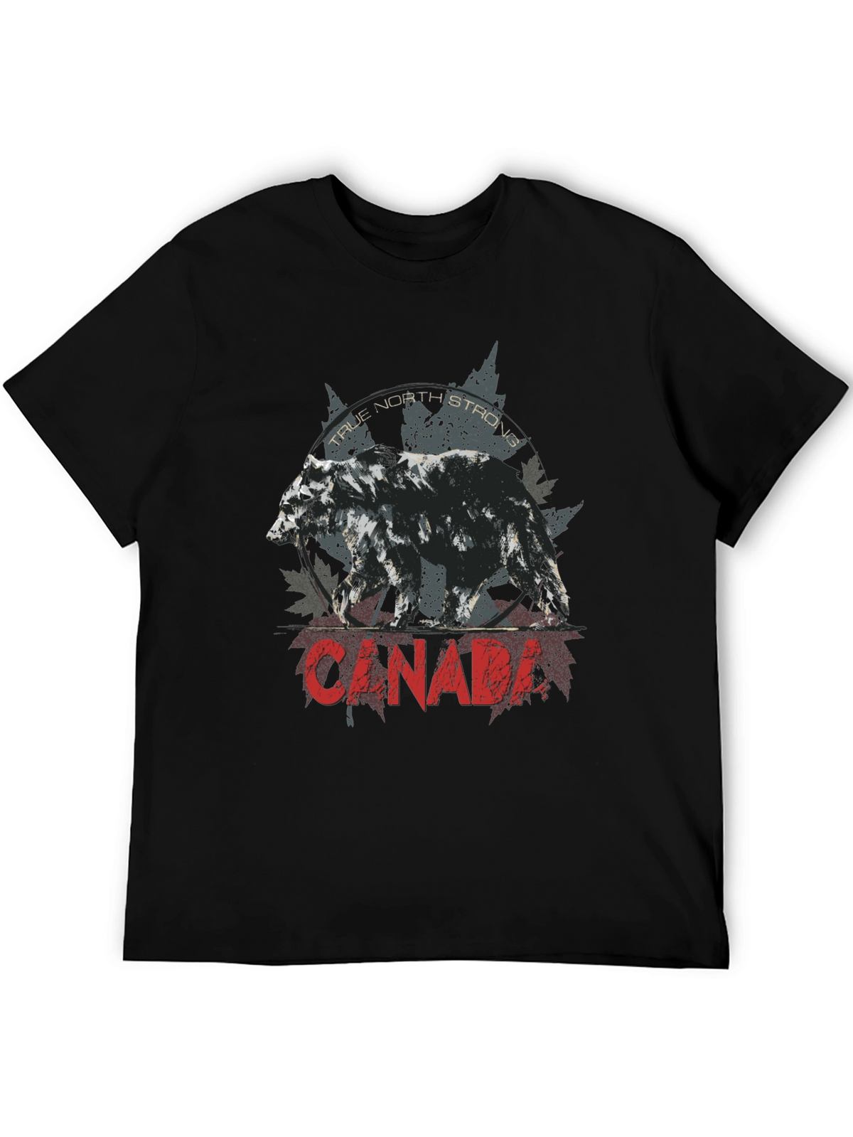 Canada Bear Graphic Tee - True North Strong