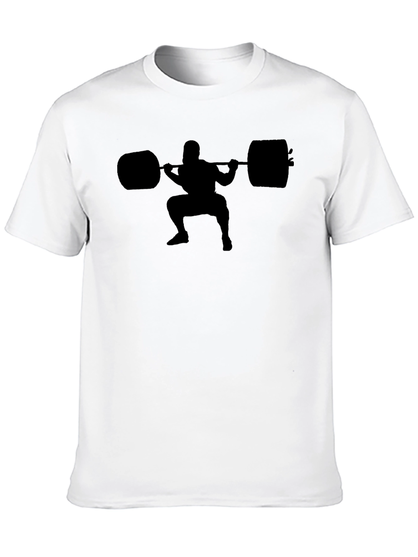 Squat Silhouette T-Shirt - Gym Workout Design