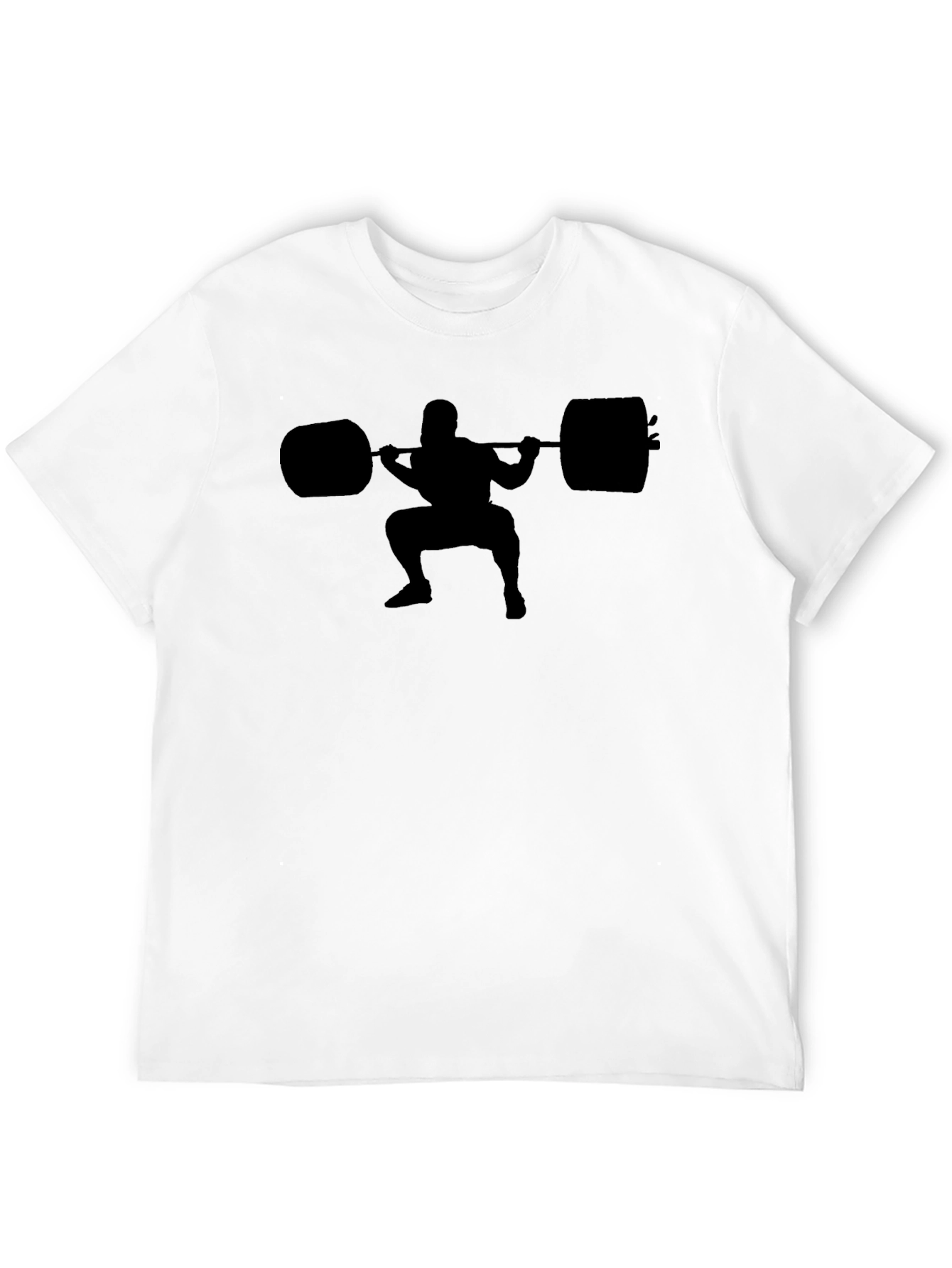 Squat Silhouette T-Shirt - Gym Workout Design