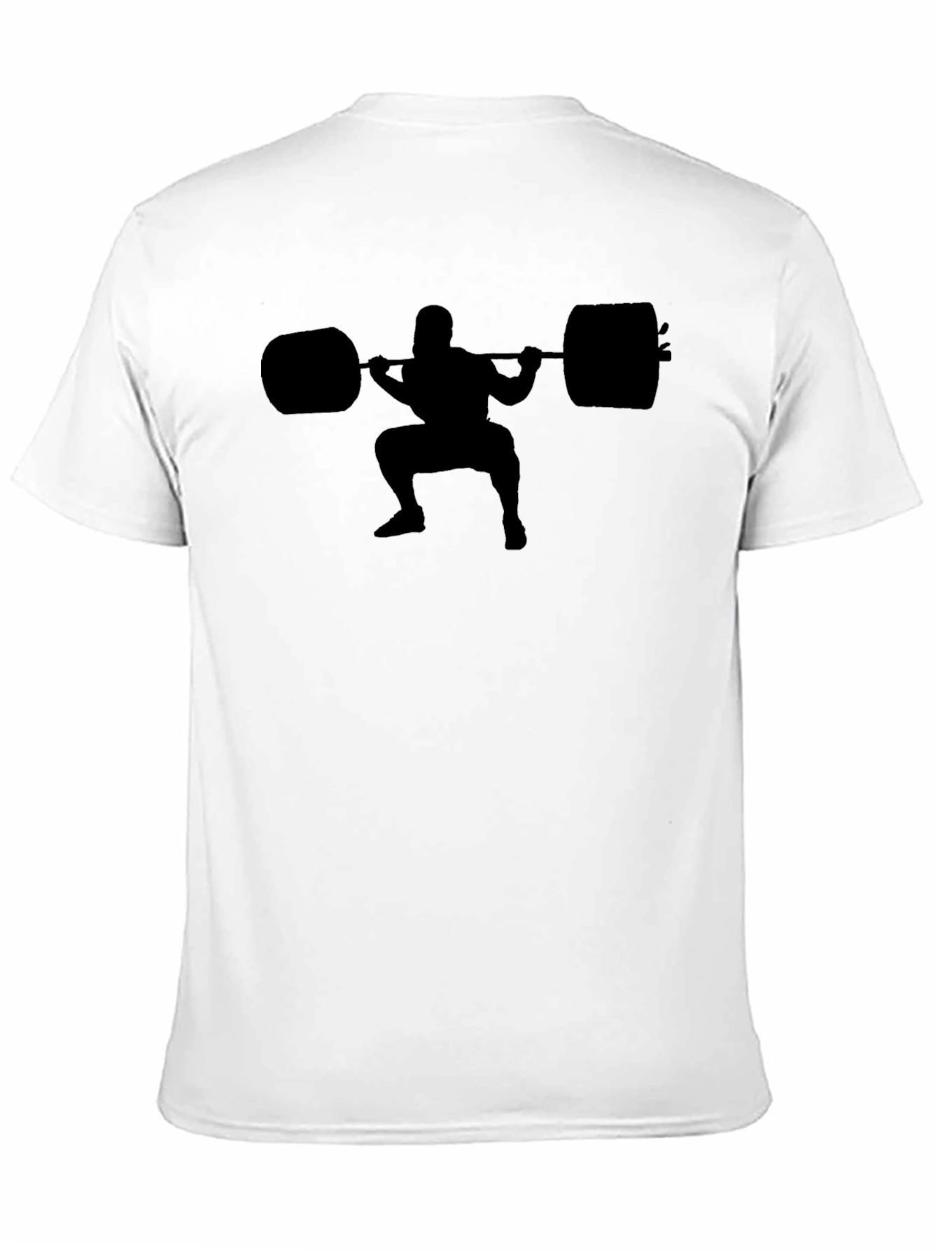 Squat Silhouette T-Shirt - Gym Workout Design