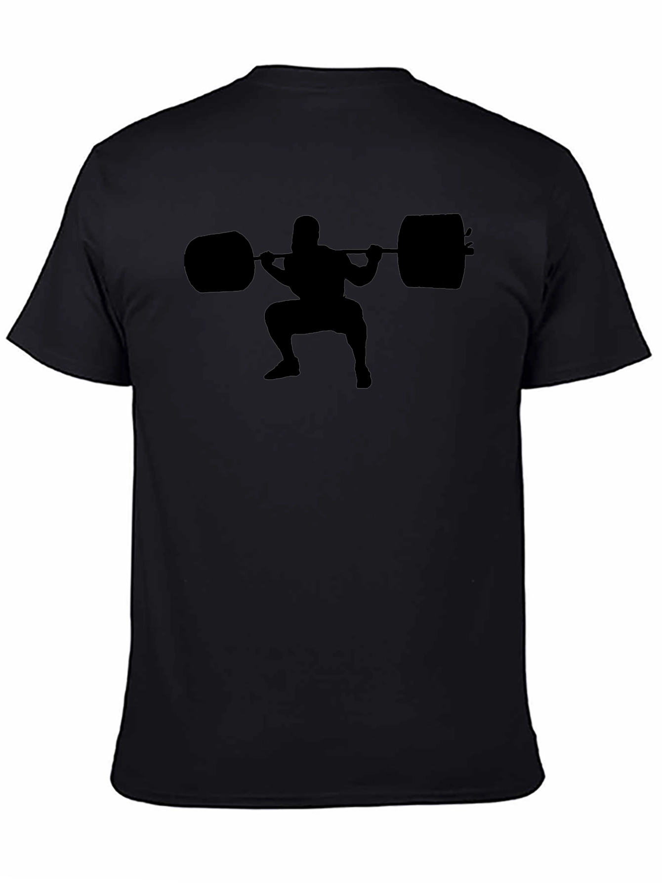 Squat Silhouette T-Shirt - Gym Workout Design