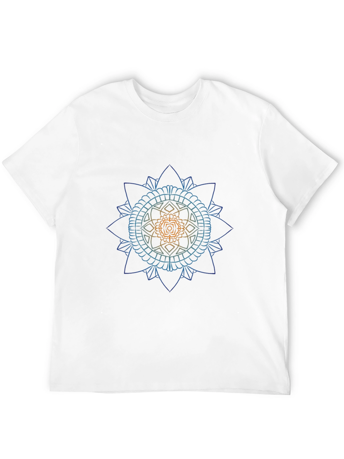 Mandala Graphic Print Tee - Black