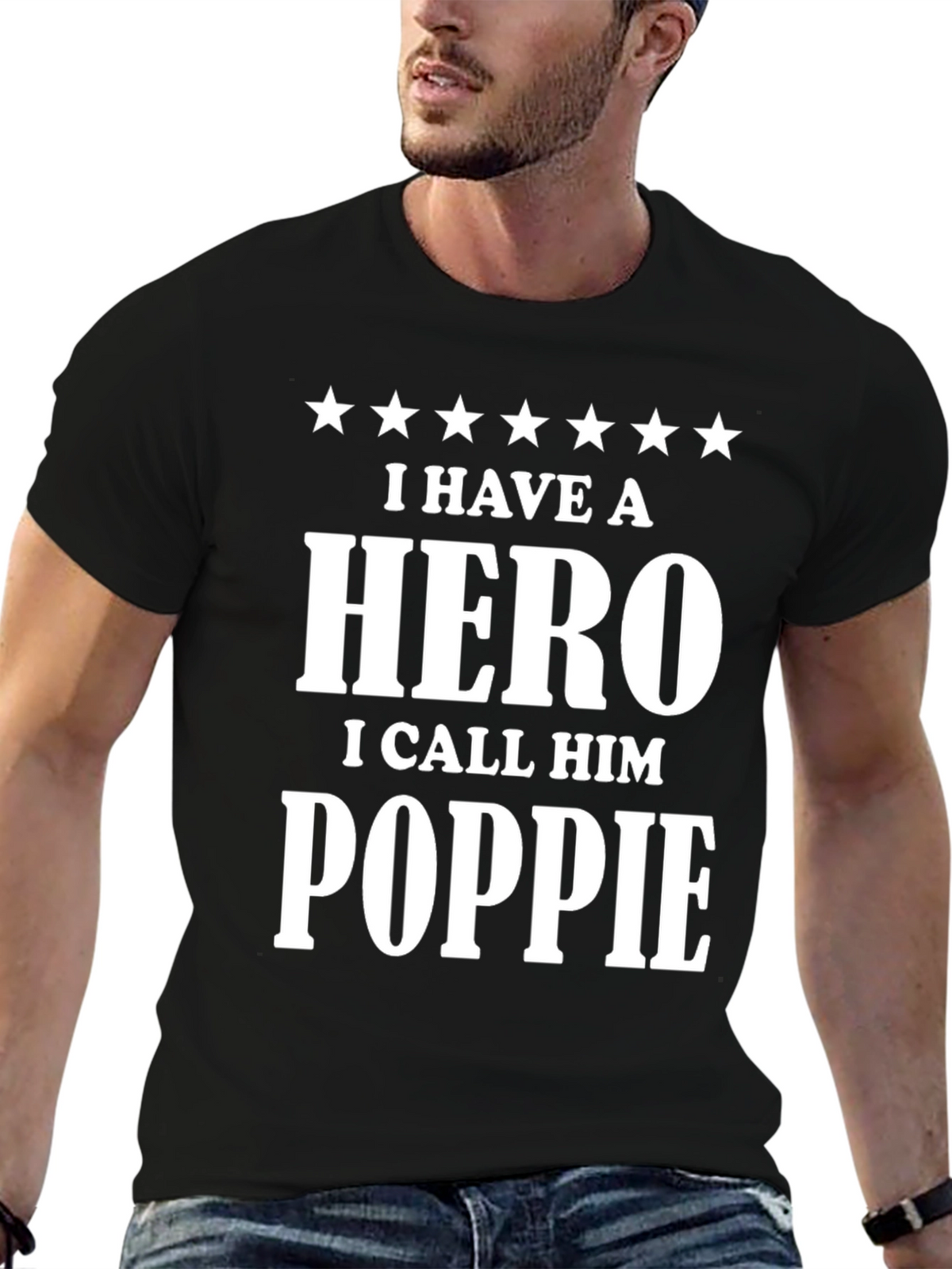 Hero Poppie T-Shirt - Gift for Grandpa