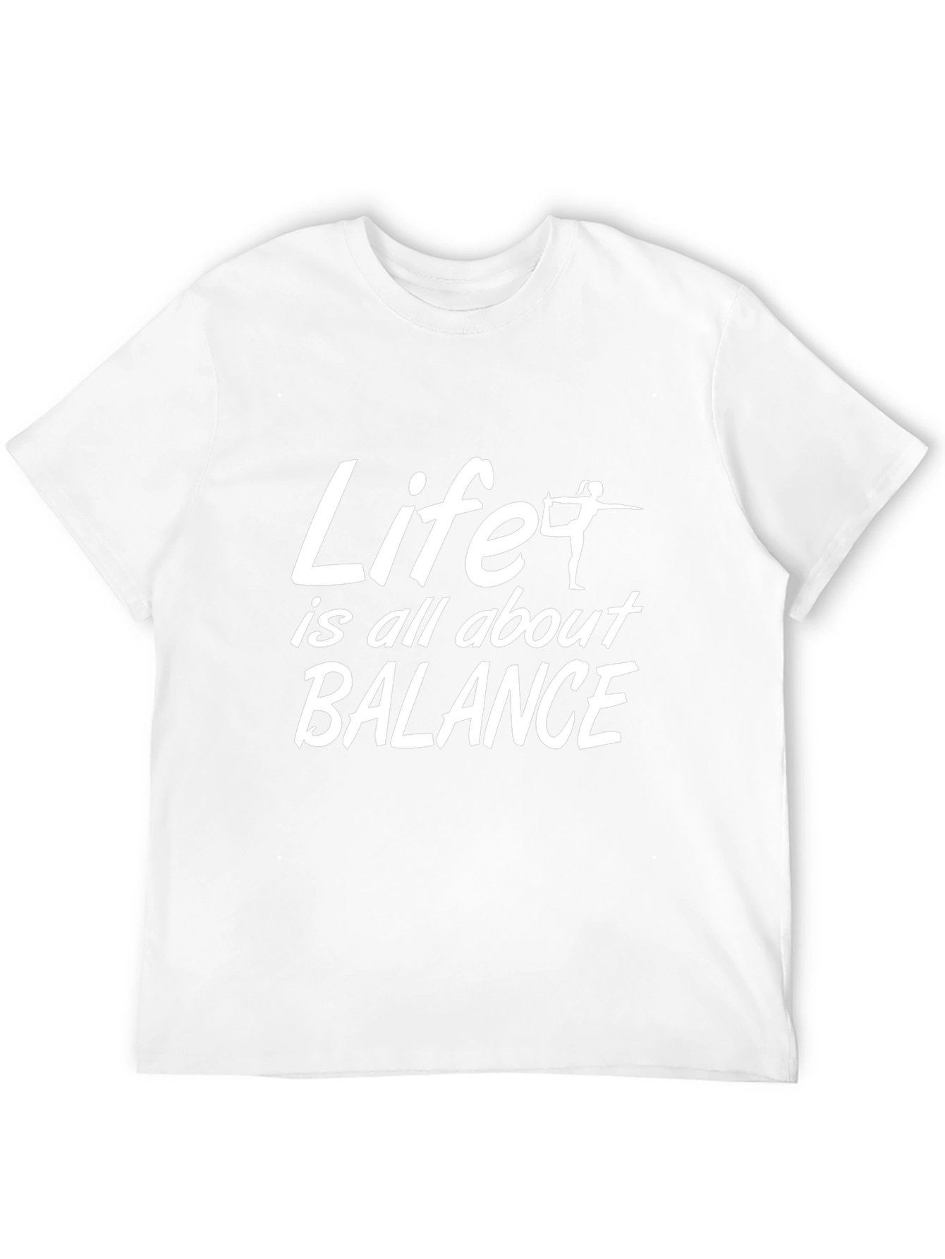 Balance Graphic Tee - Life Slogan T-Shirt