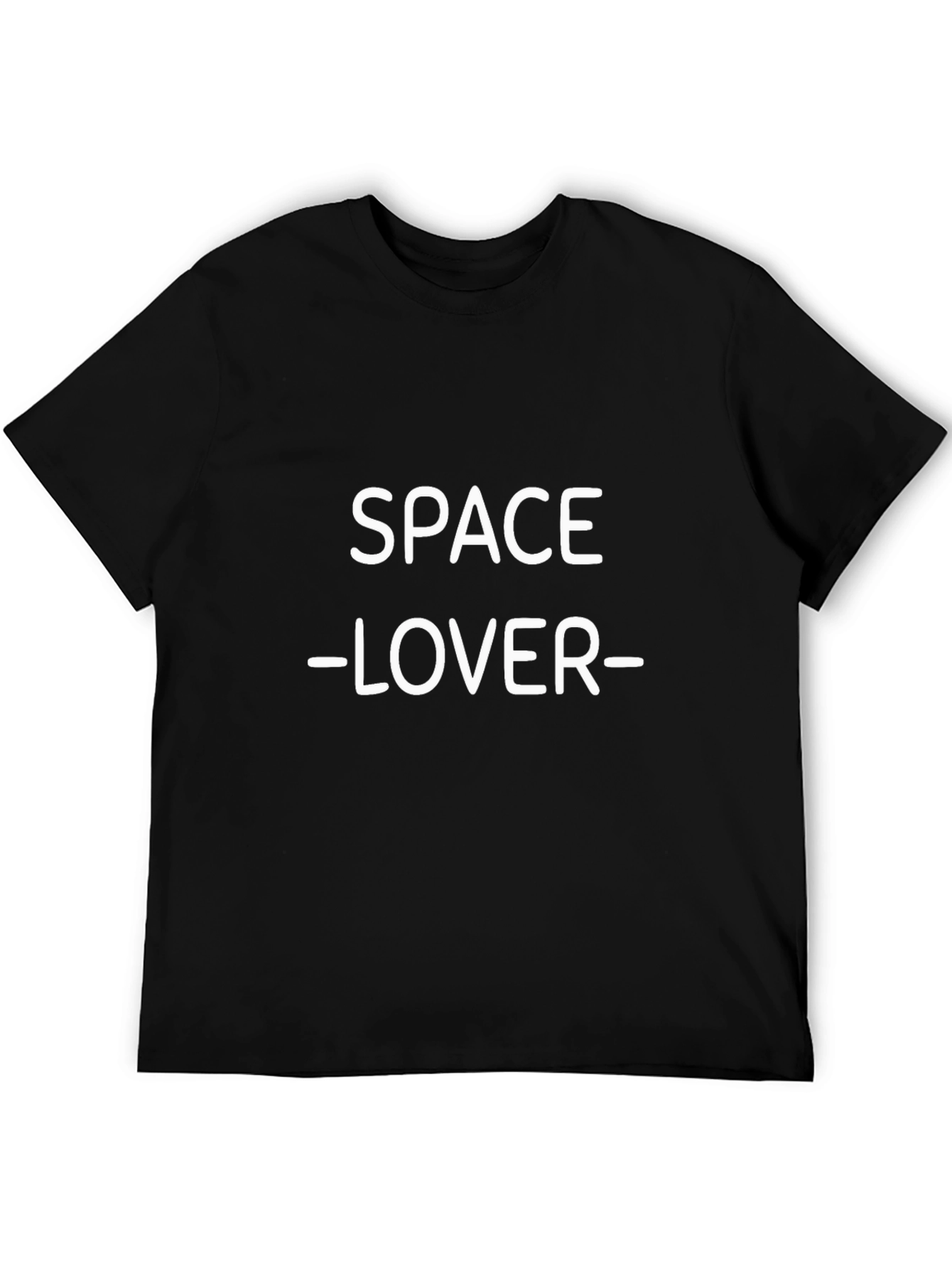 Space Lover Black T-Shirt - Sci-Fi Graphic Tee