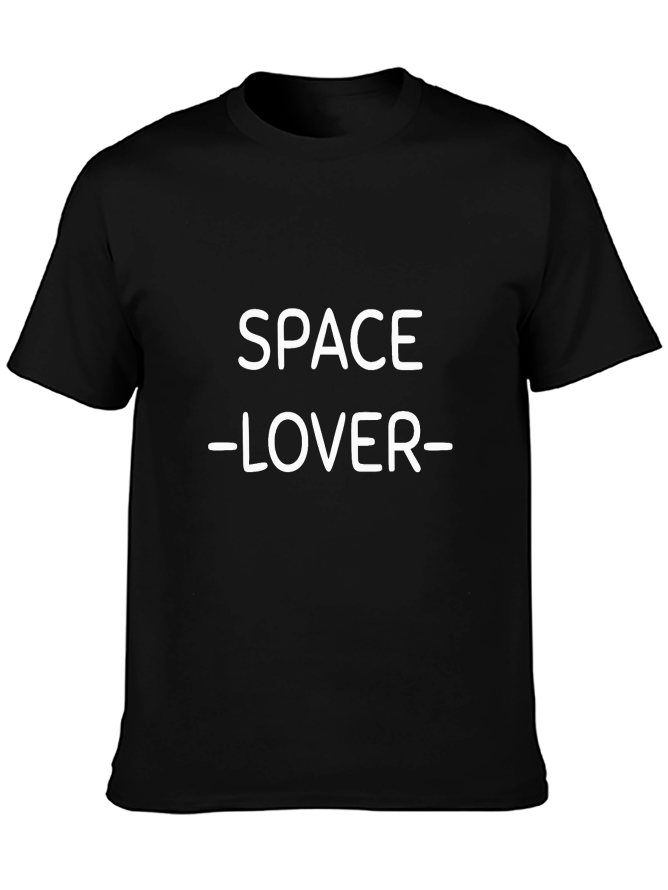 Space Lover Black T-Shirt - Sci-Fi Graphic Tee