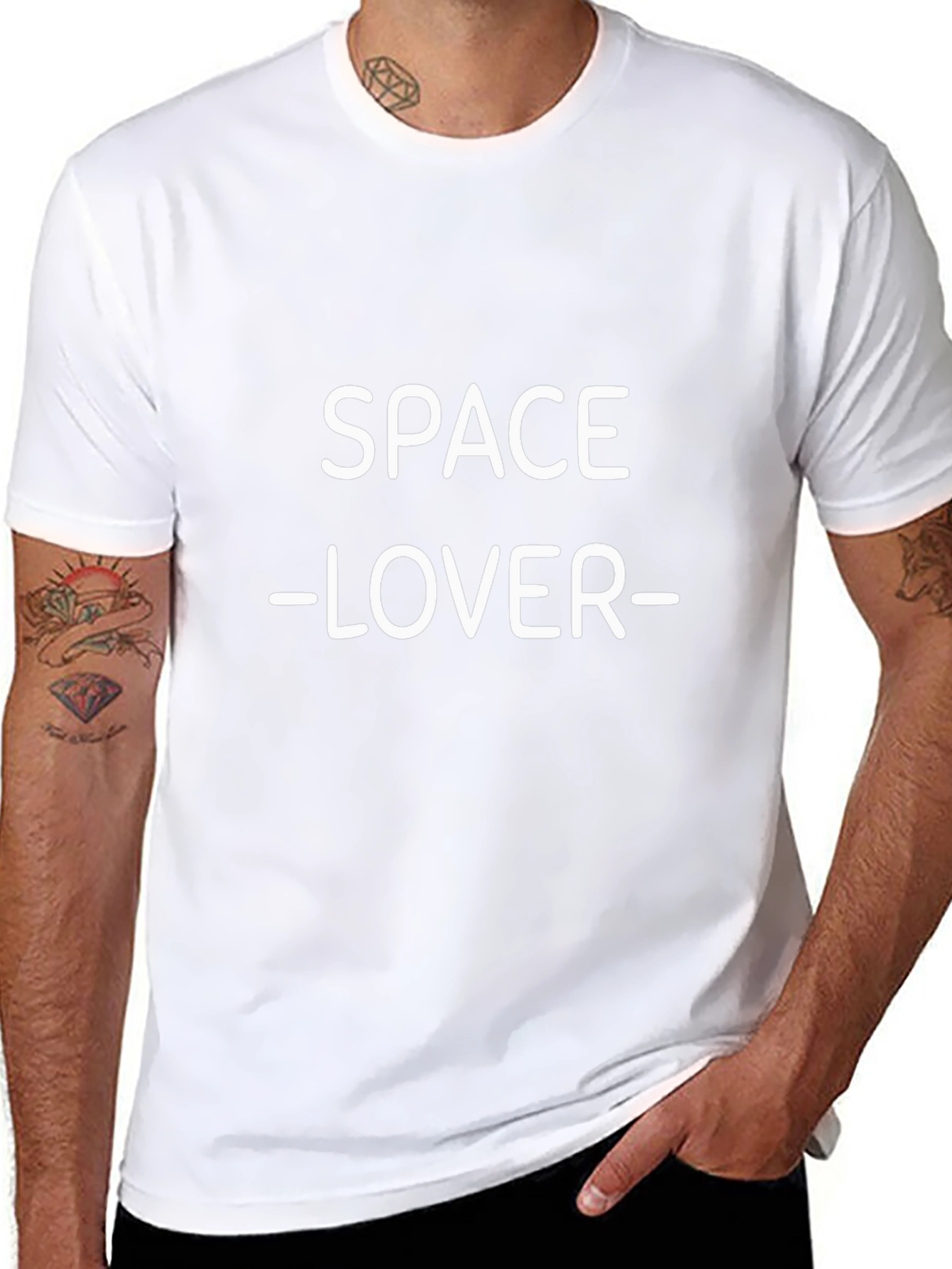 Space Lover Black T-Shirt - Sci-Fi Graphic Tee