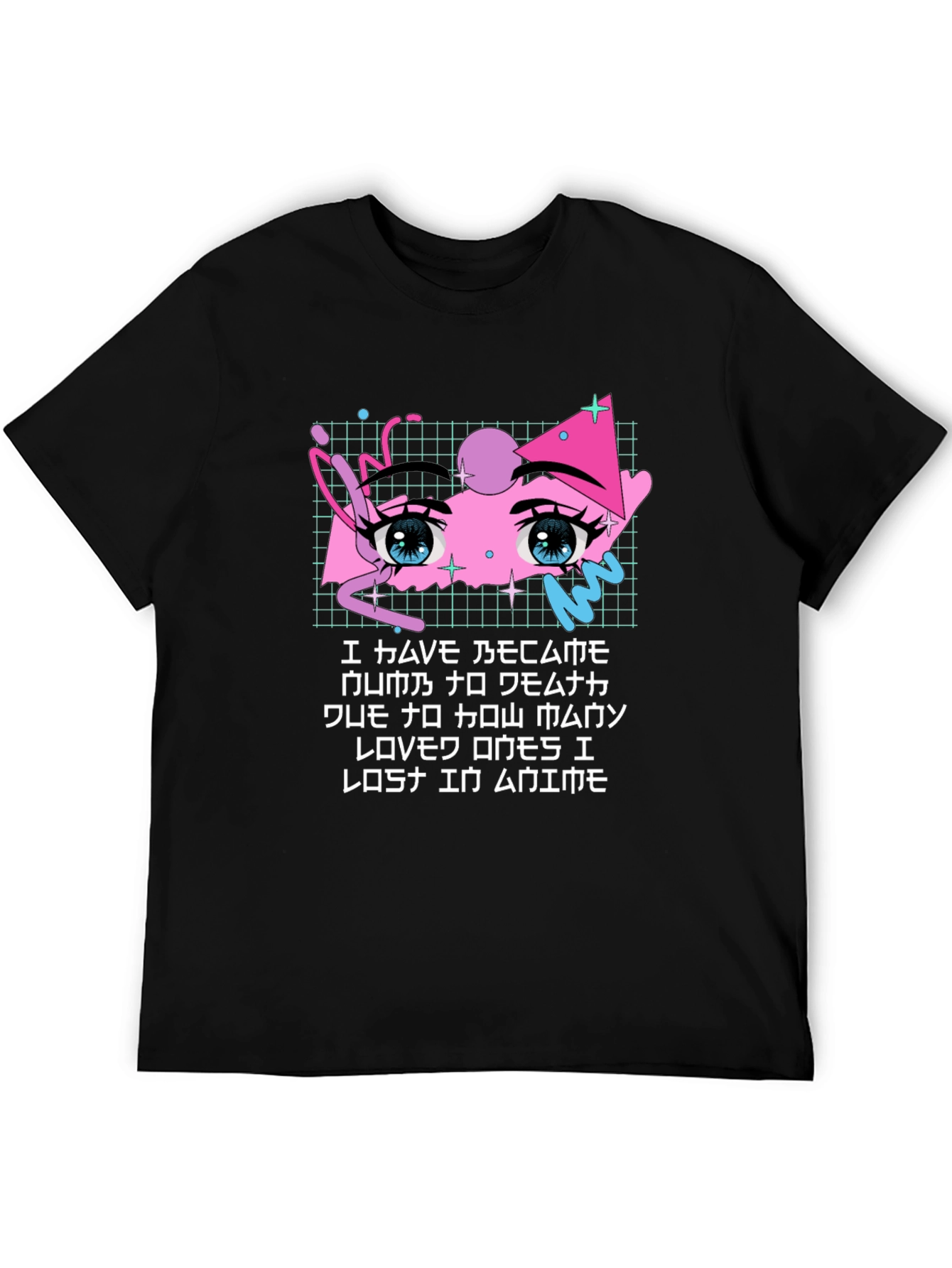 Anime Eyes Graphic T-Shirt - Soft Cotton Blend