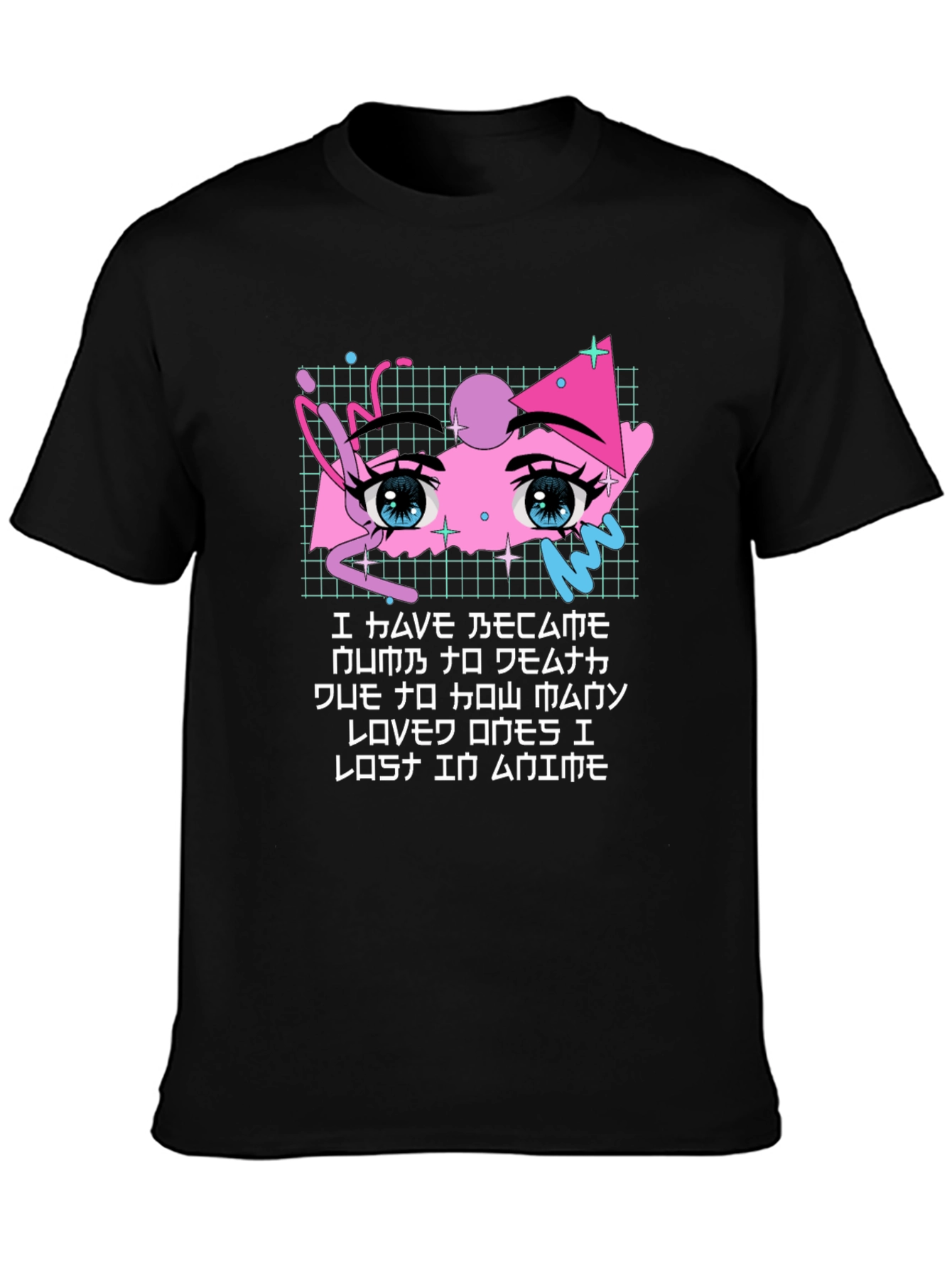 Anime Eyes Graphic T-Shirt - Soft Cotton Blend