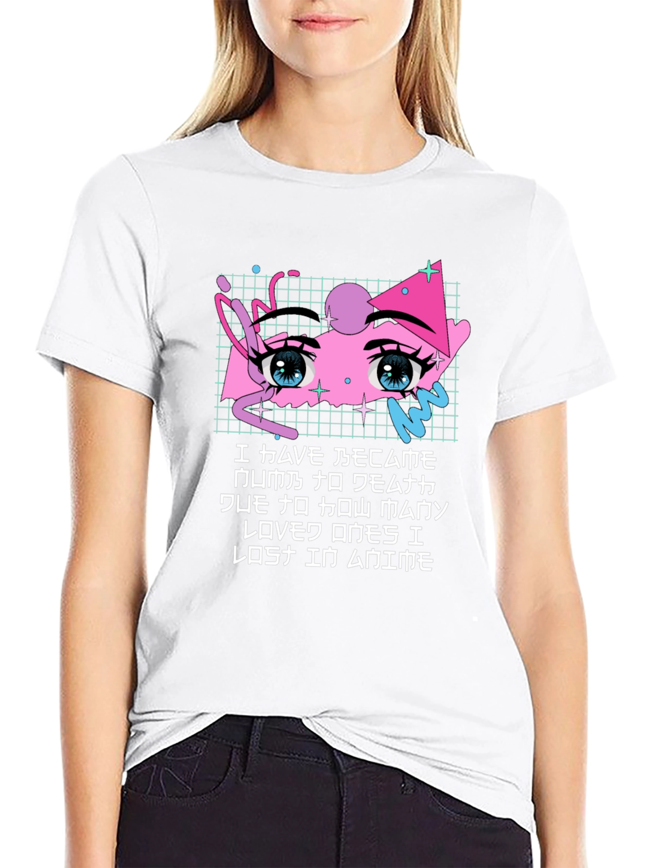 Anime Eyes Graphic T-Shirt - Soft Cotton Blend