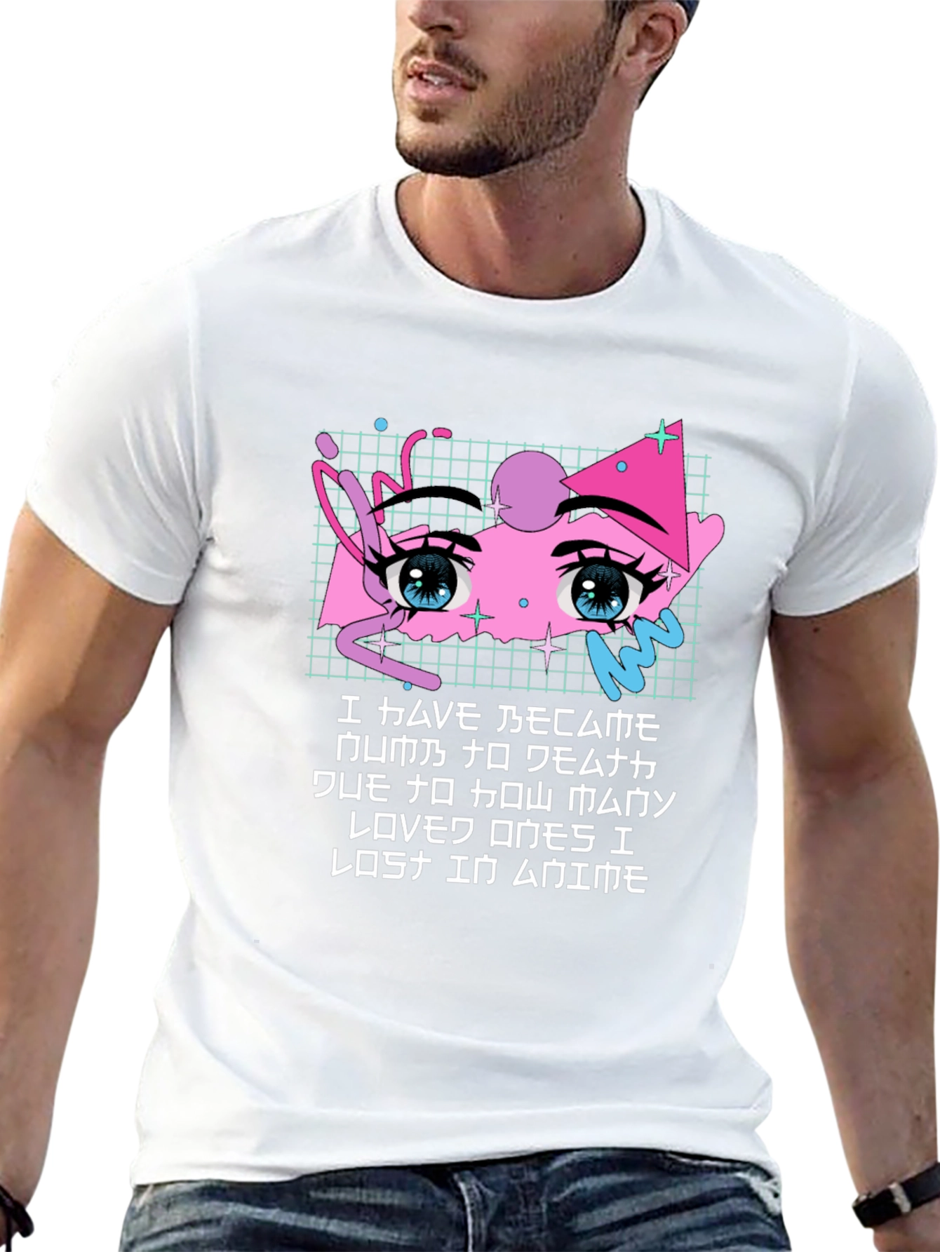 Anime Eyes Graphic T-Shirt - Soft Cotton Blend