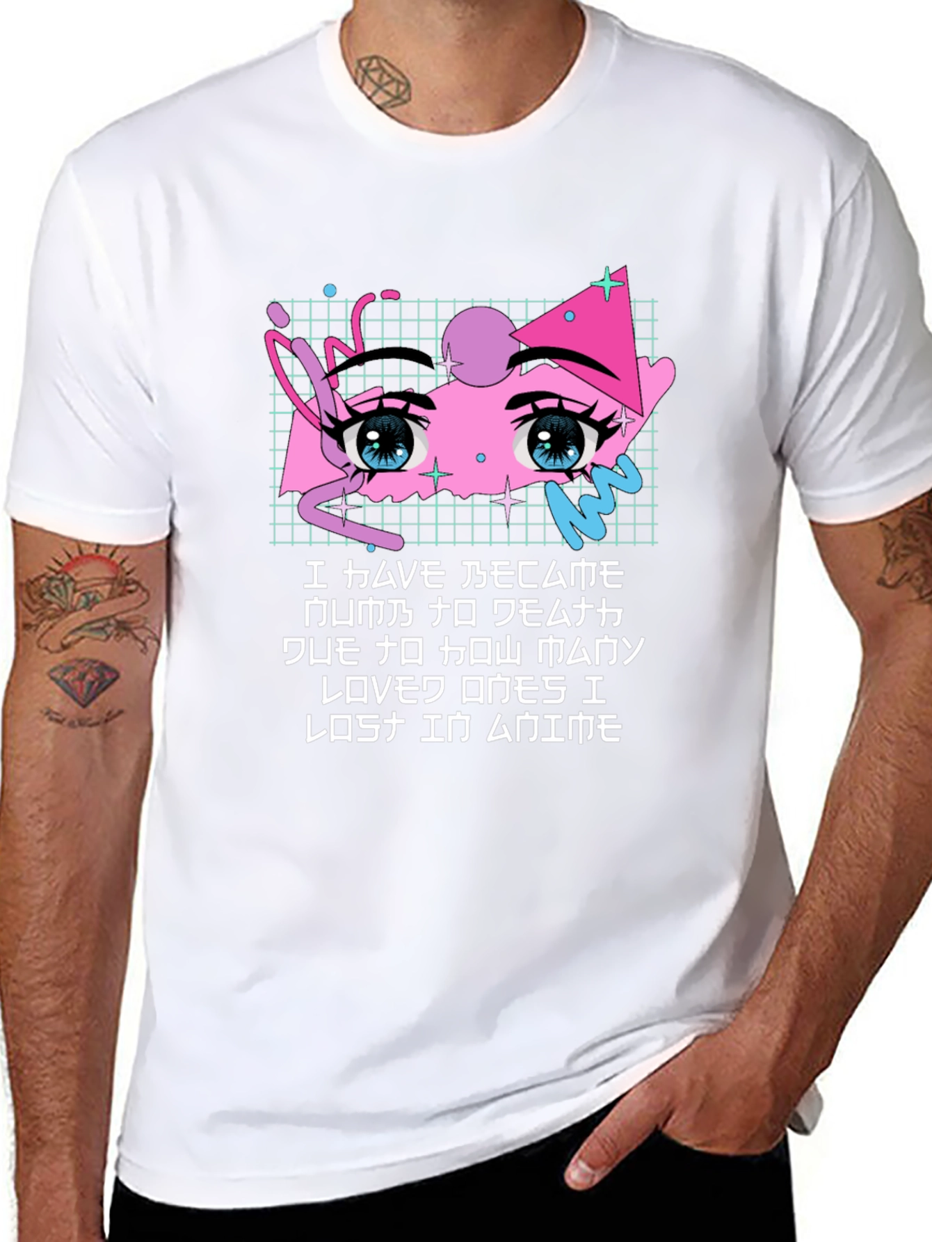 Anime Eyes Graphic T-Shirt - Soft Cotton Blend