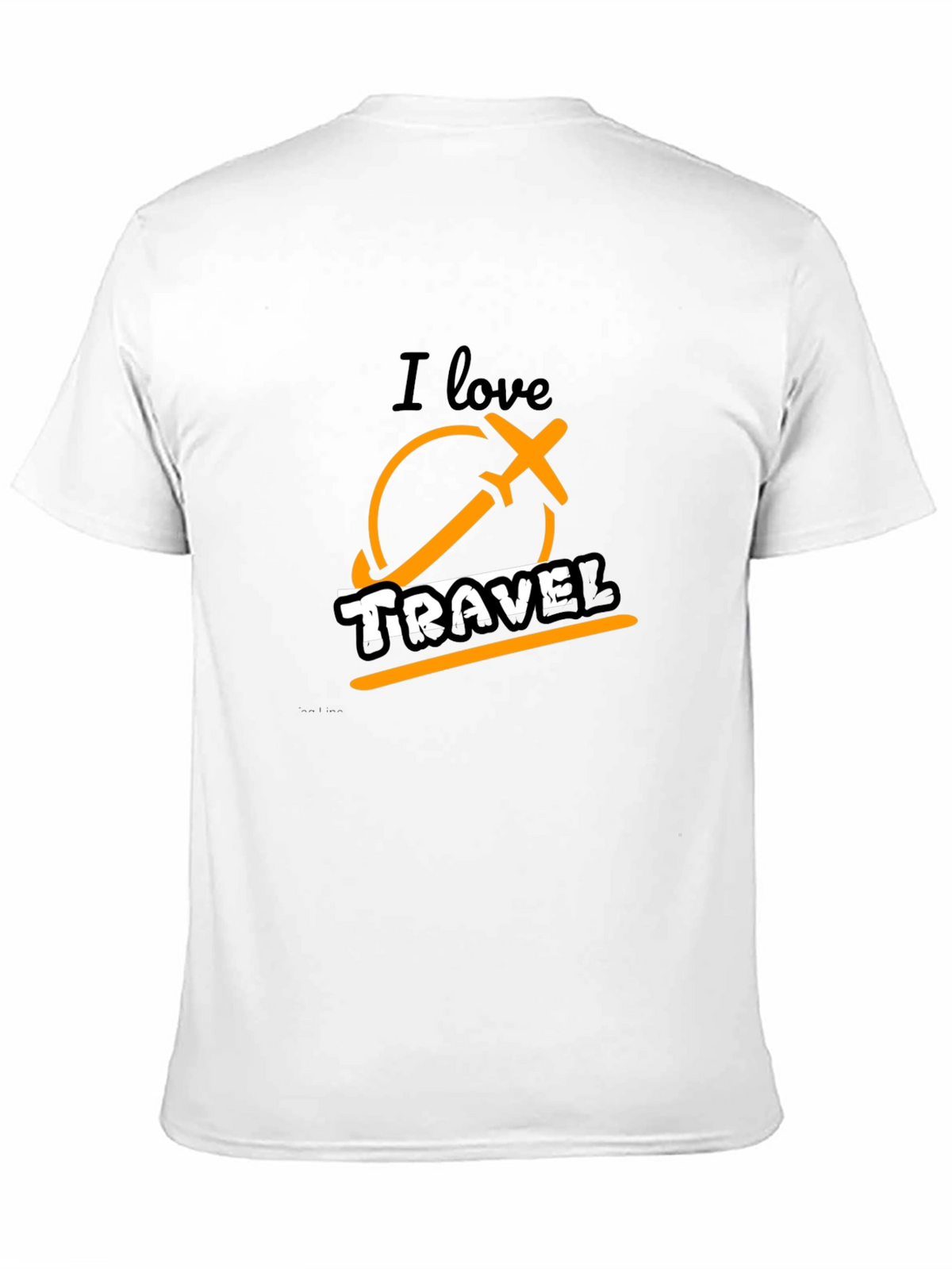 I Love Travel Black Graphic Tee