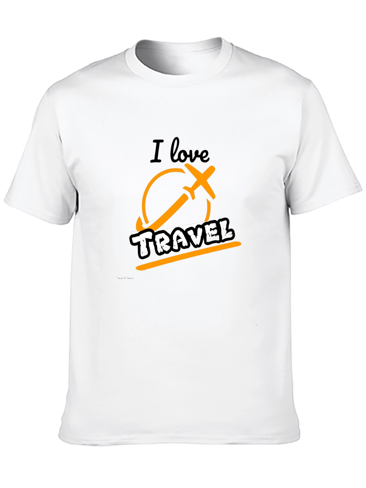 I Love Travel Black Graphic Tee