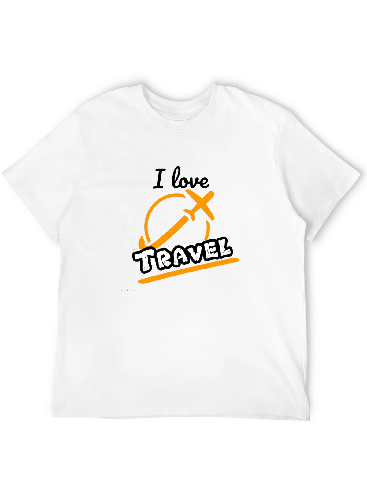 I Love Travel Black Graphic Tee