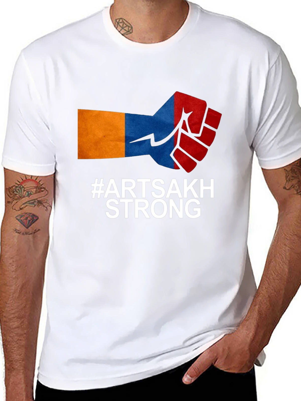 Artsakh Strong Fist Graphic Tee