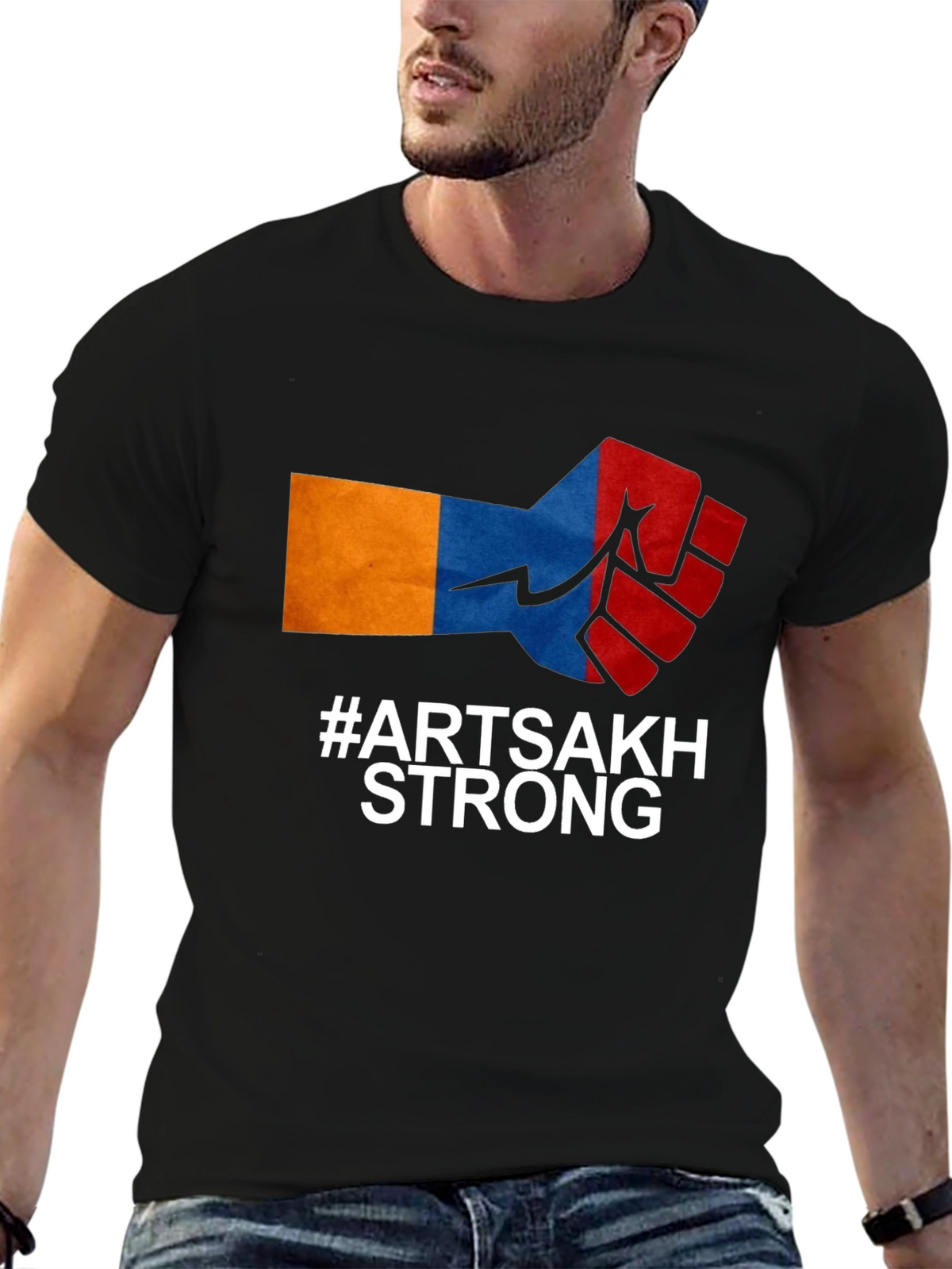 Artsakh Strong Fist Graphic Tee