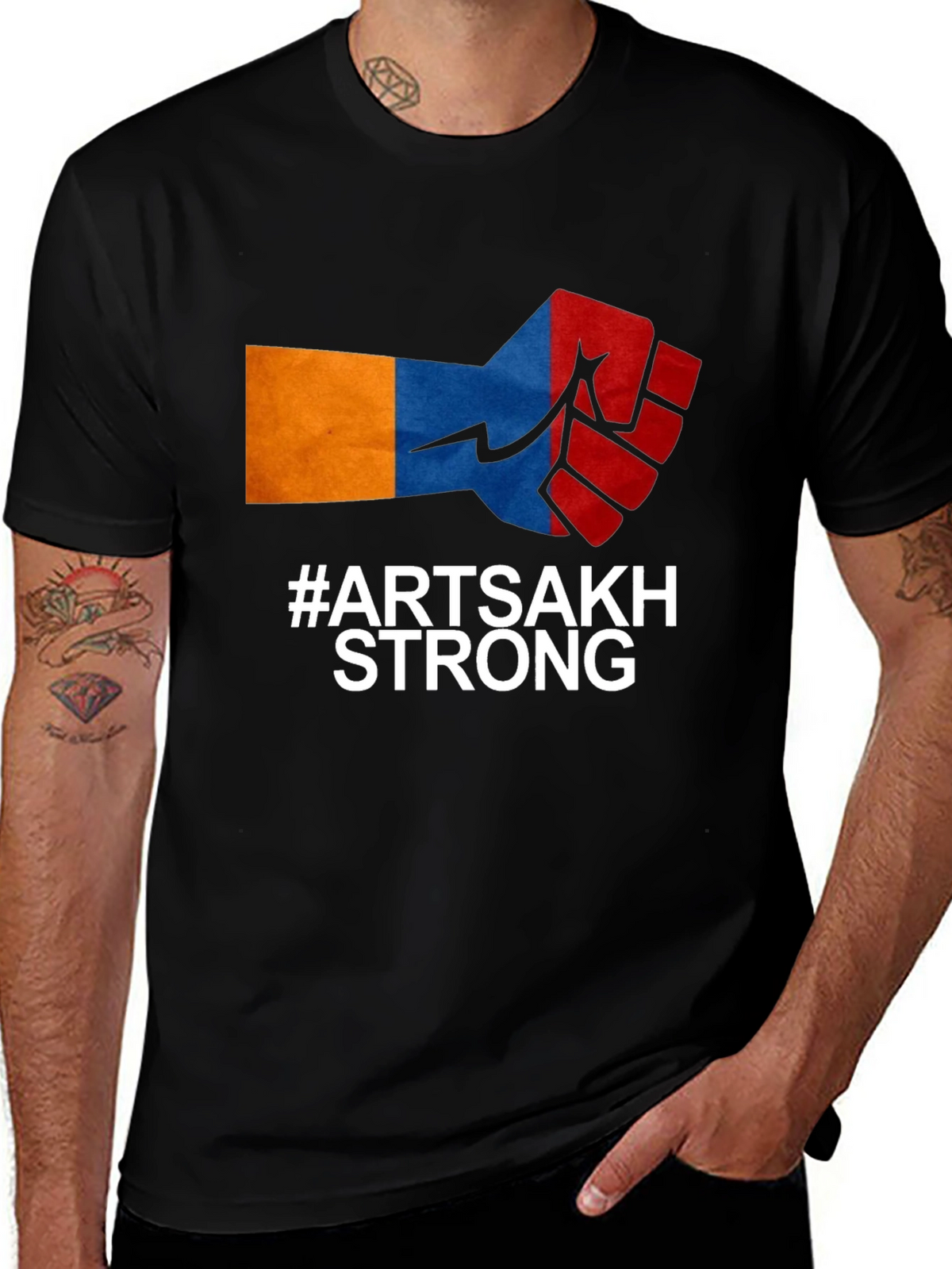 Artsakh Strong Fist Graphic Tee