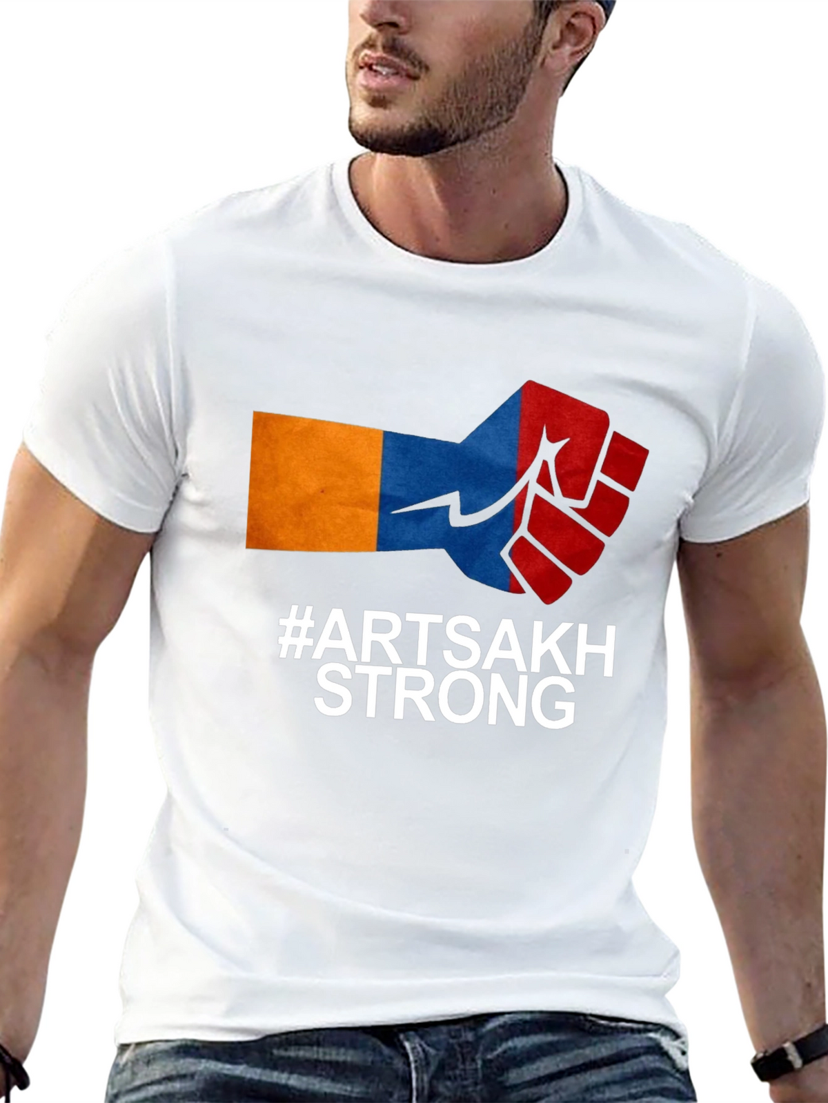 Artsakh Strong Fist Graphic Tee