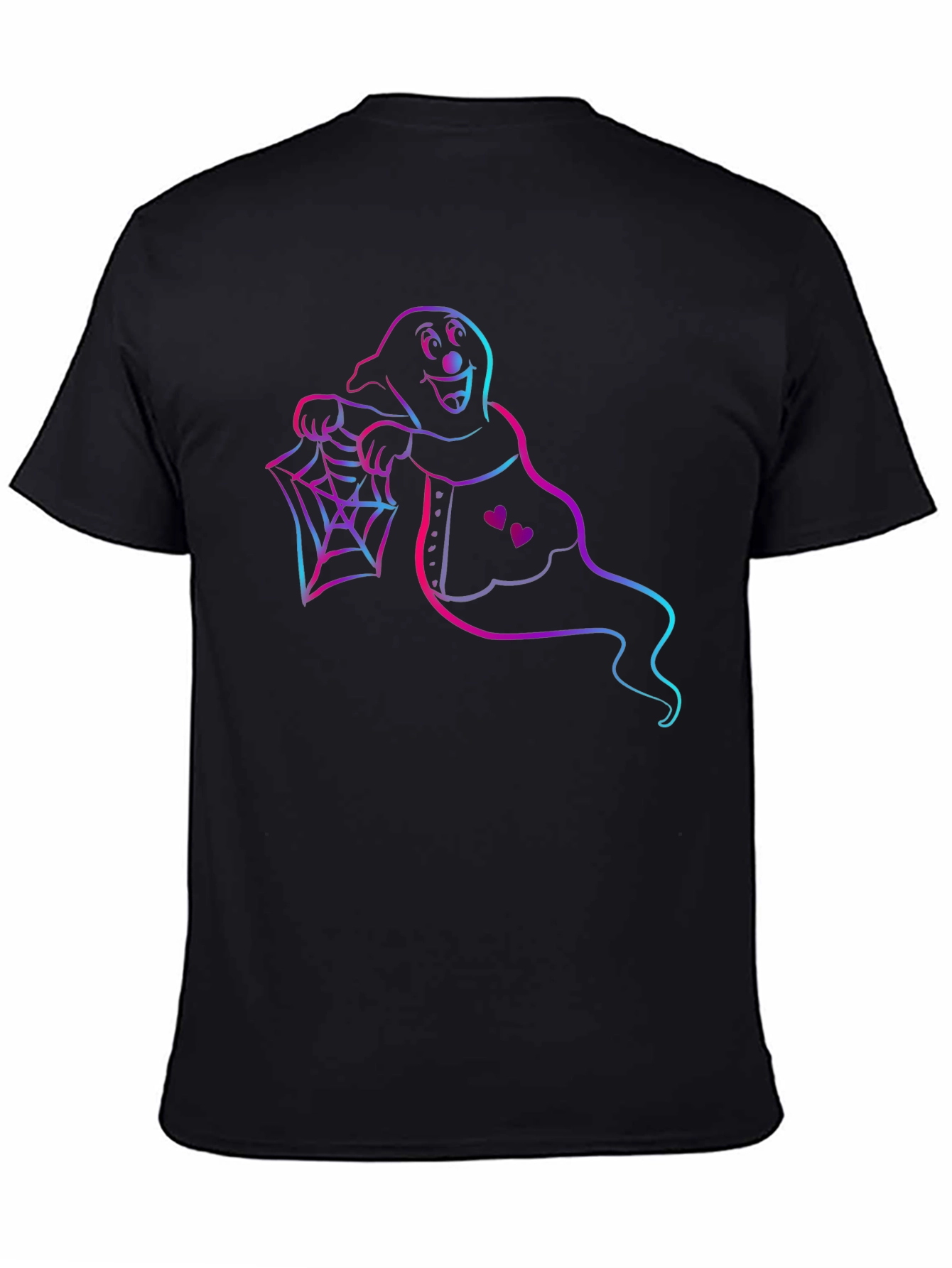 Spooky Ghost Graphic Tee - Halloween Apparel