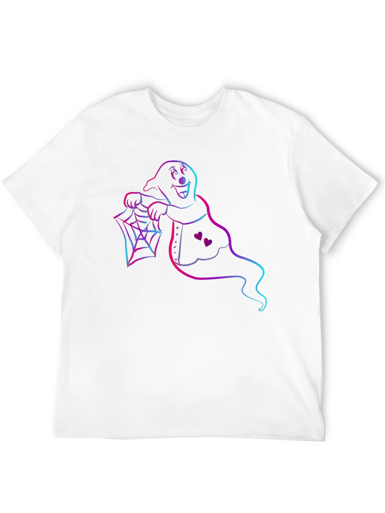 Spooky Ghost Graphic Tee - Halloween Apparel