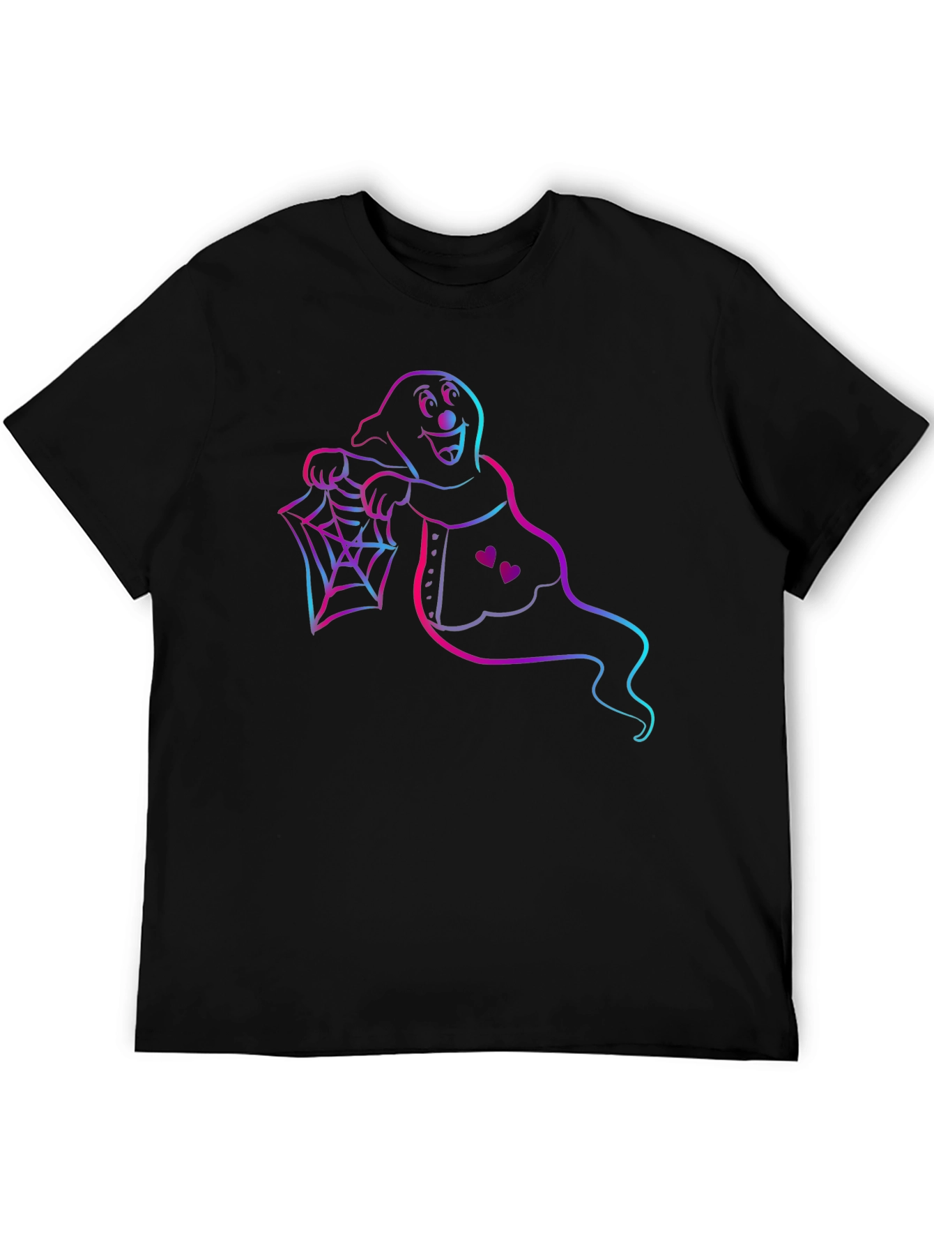 Spooky Ghost Graphic Tee - Halloween Apparel