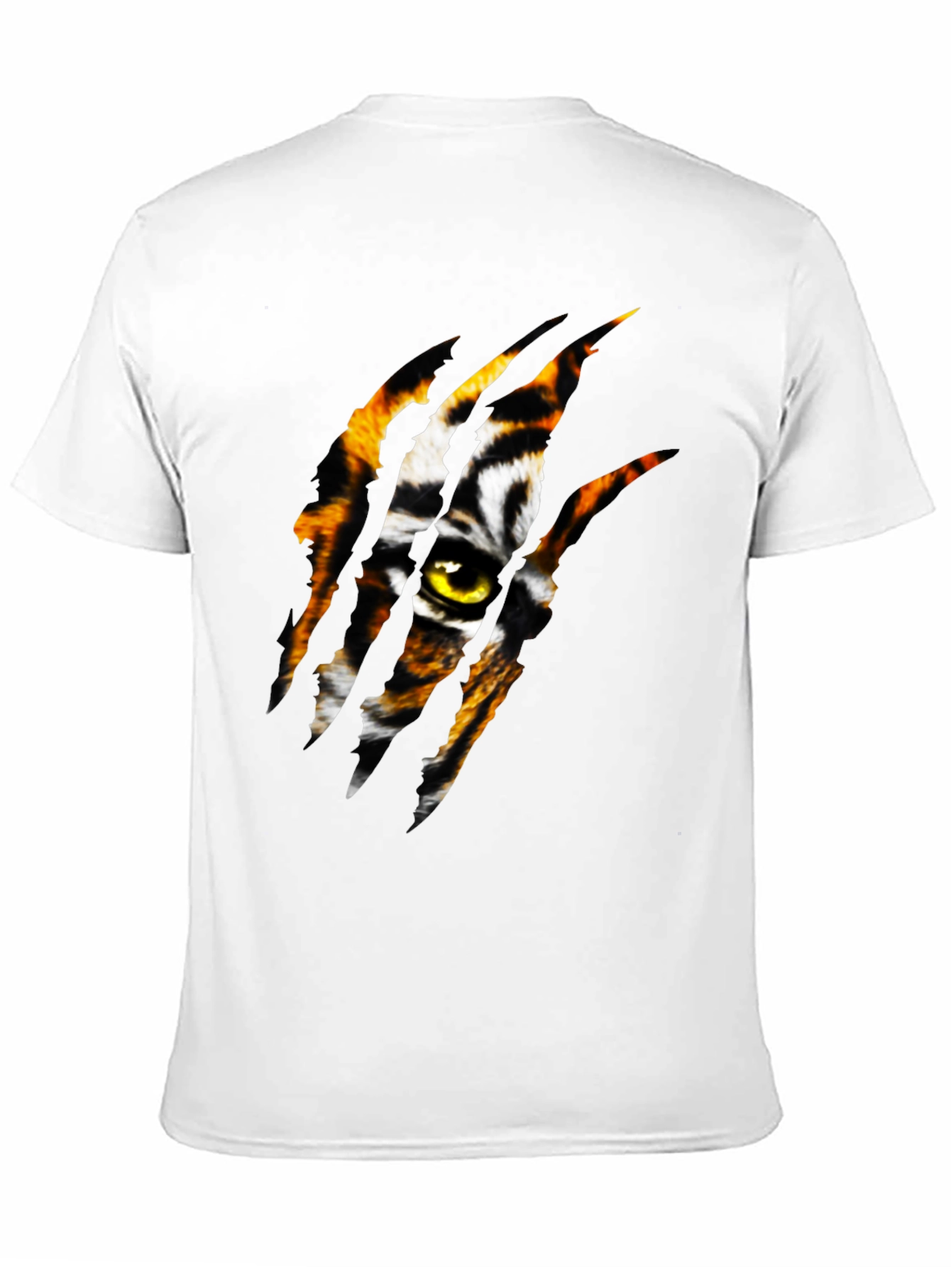 Tiger Eye Graphic Print Black T-Shirt