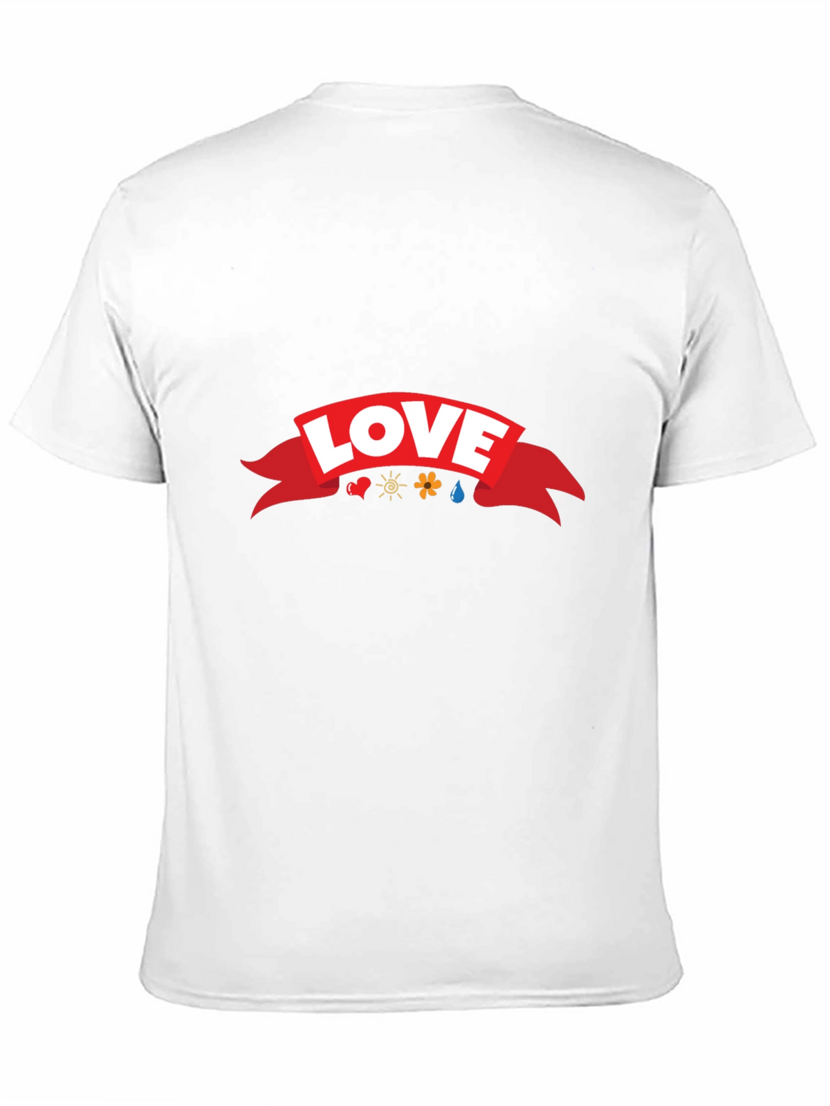 Love Ribbon Graphic T-Shirt - Black Casual Tee