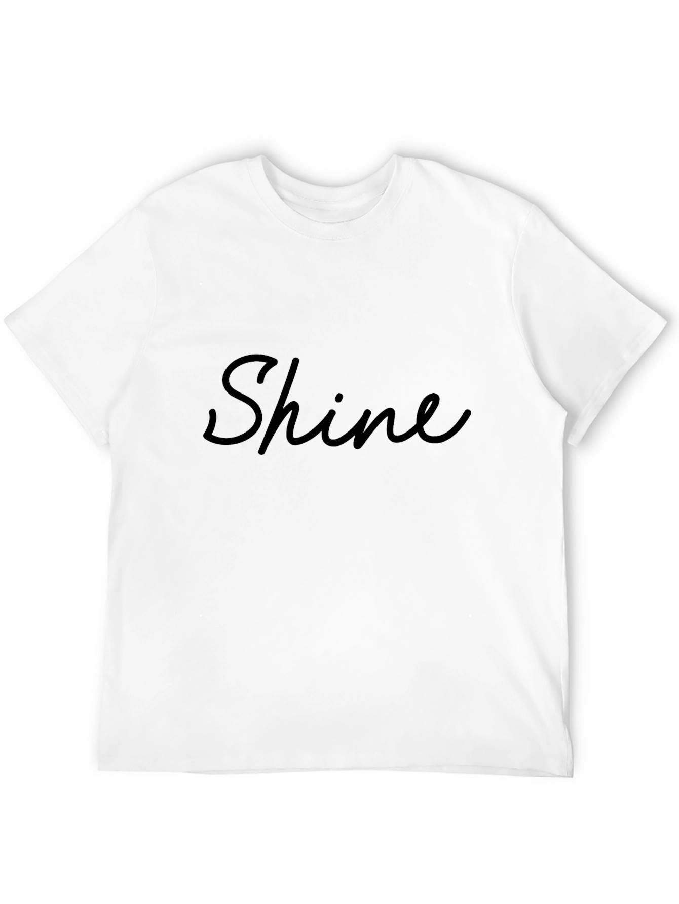 Shine Black T-Shirt - Stylish Graphic Tee