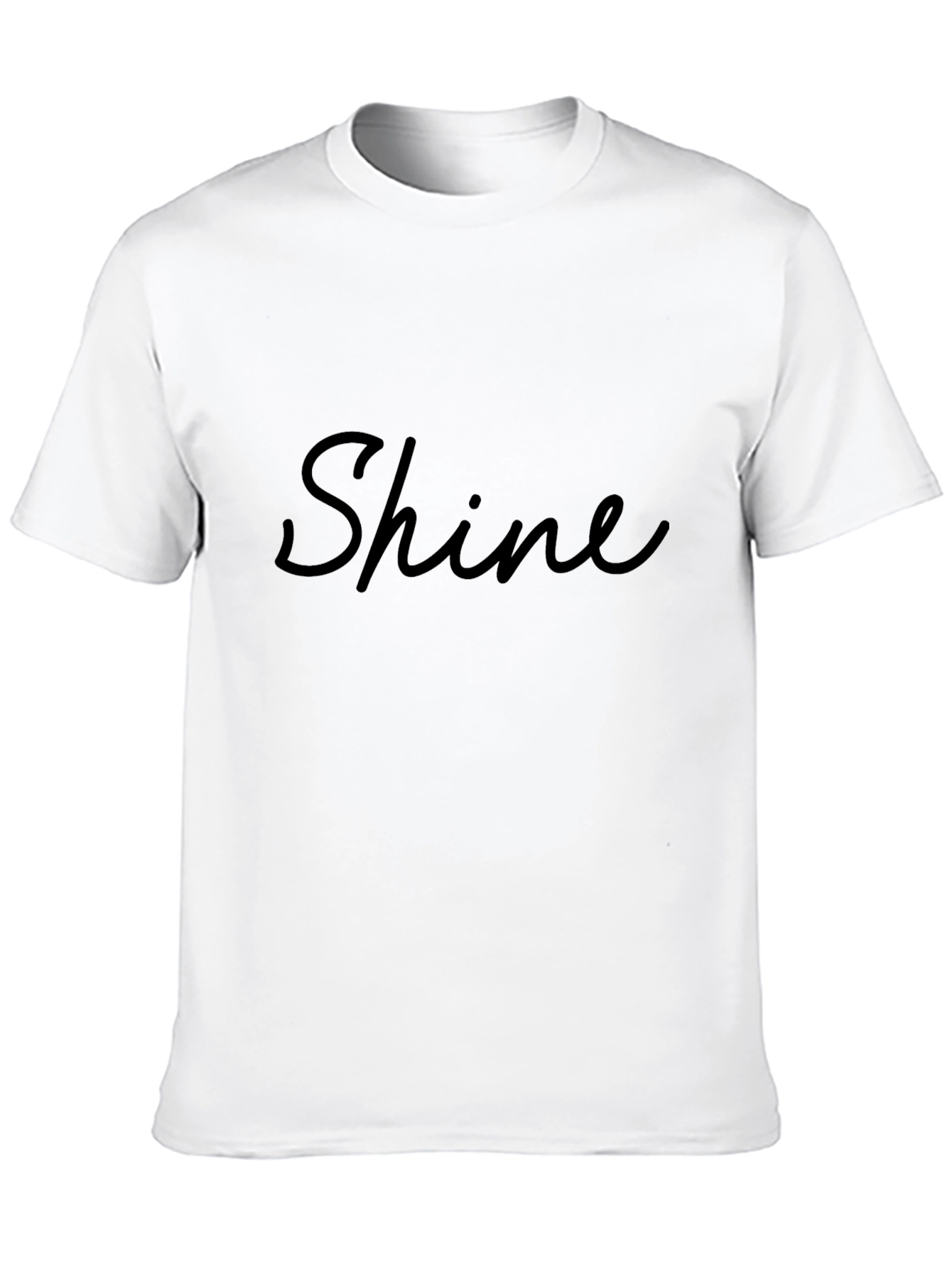 Shine Black T-Shirt - Stylish Graphic Tee