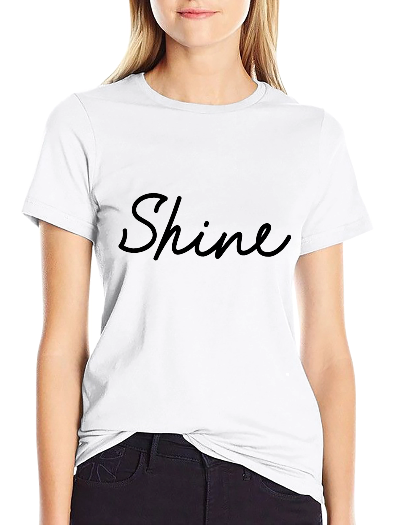Shine Black T-Shirt - Stylish Graphic Tee