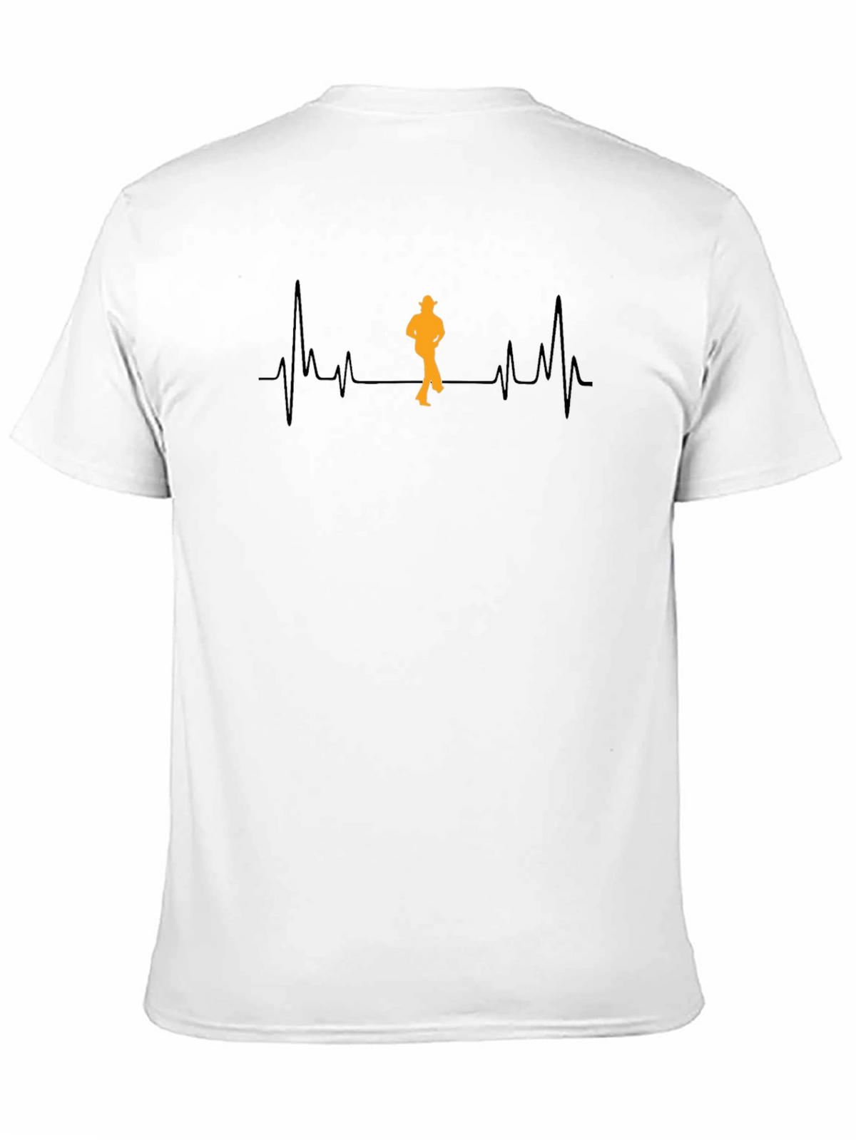 Heartbeat Line Dancer Black T-Shirt