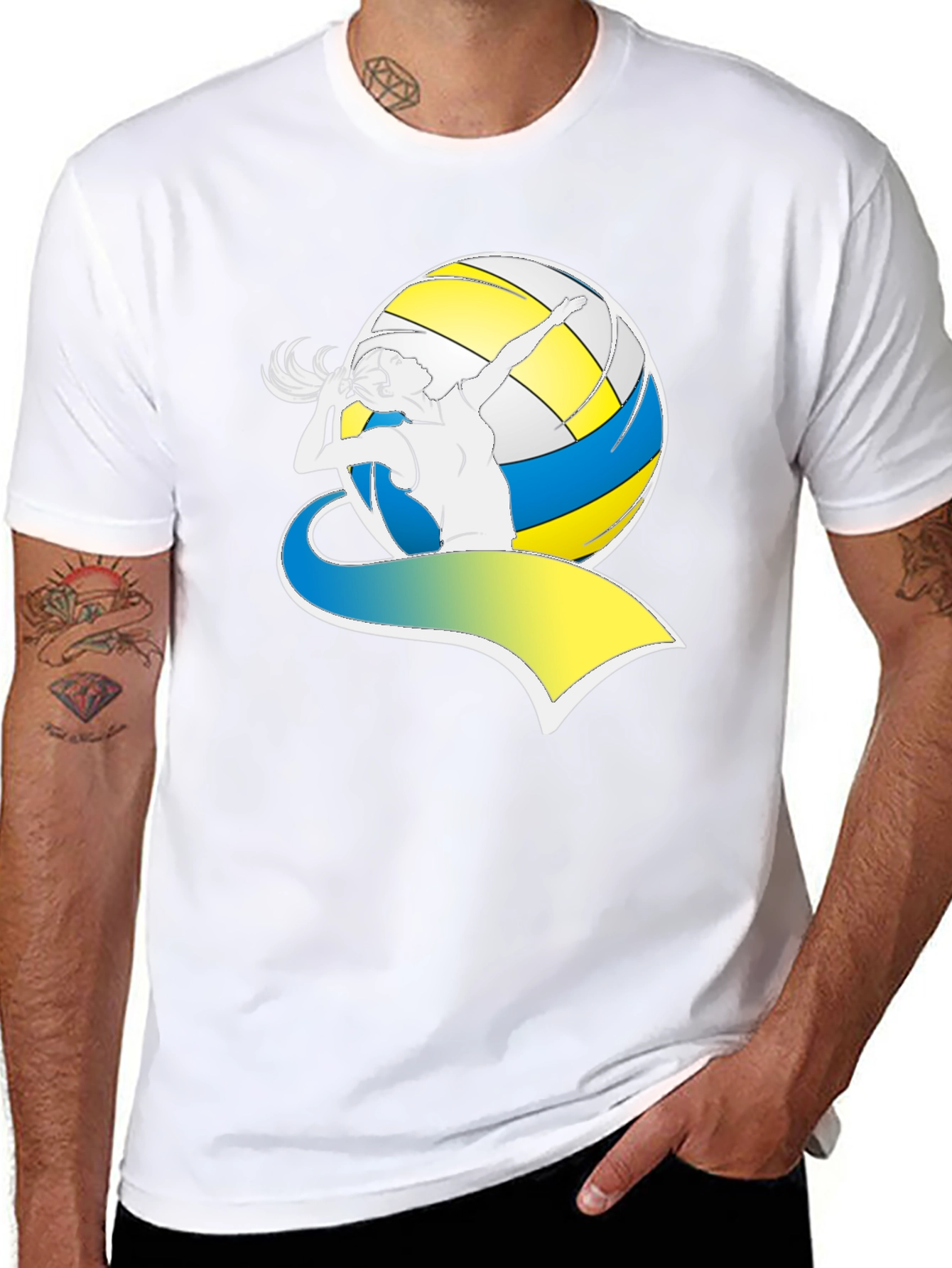 Volleyball Graphic T-Shirt for Sporty Style