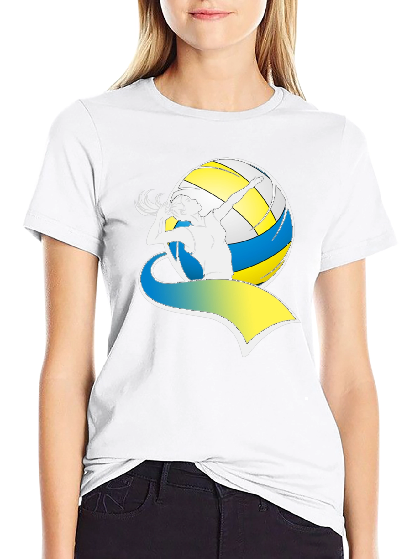 Volleyball Graphic T-Shirt for Sporty Style