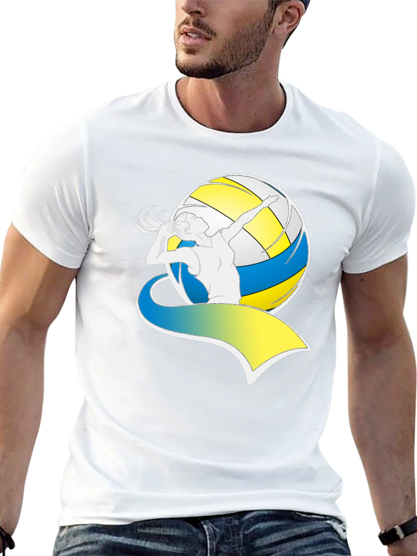 Volleyball Graphic T-Shirt for Sporty Style