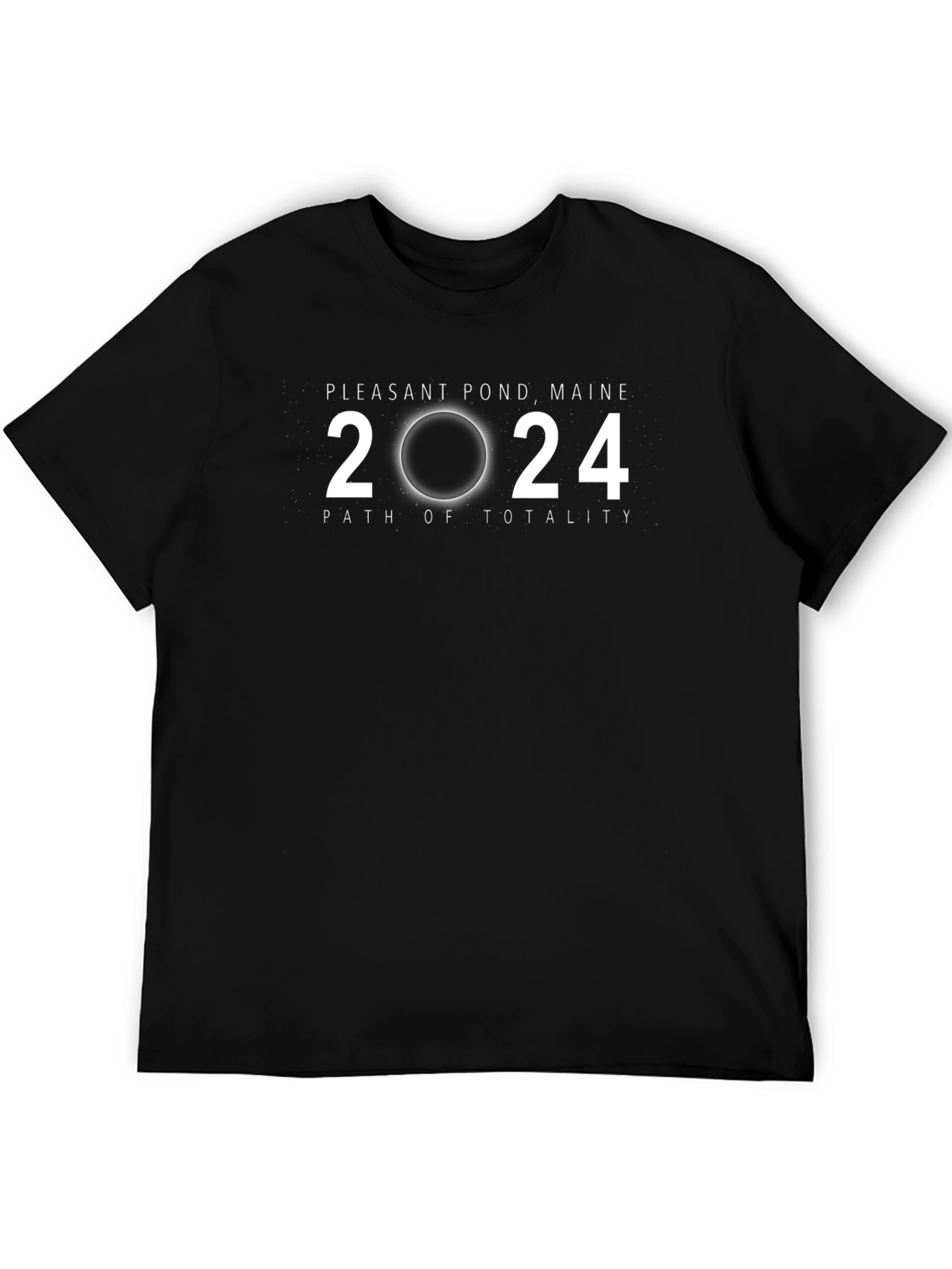 Pleasant Pond Maine 2024 Total Solar Eclipse T-Shirt